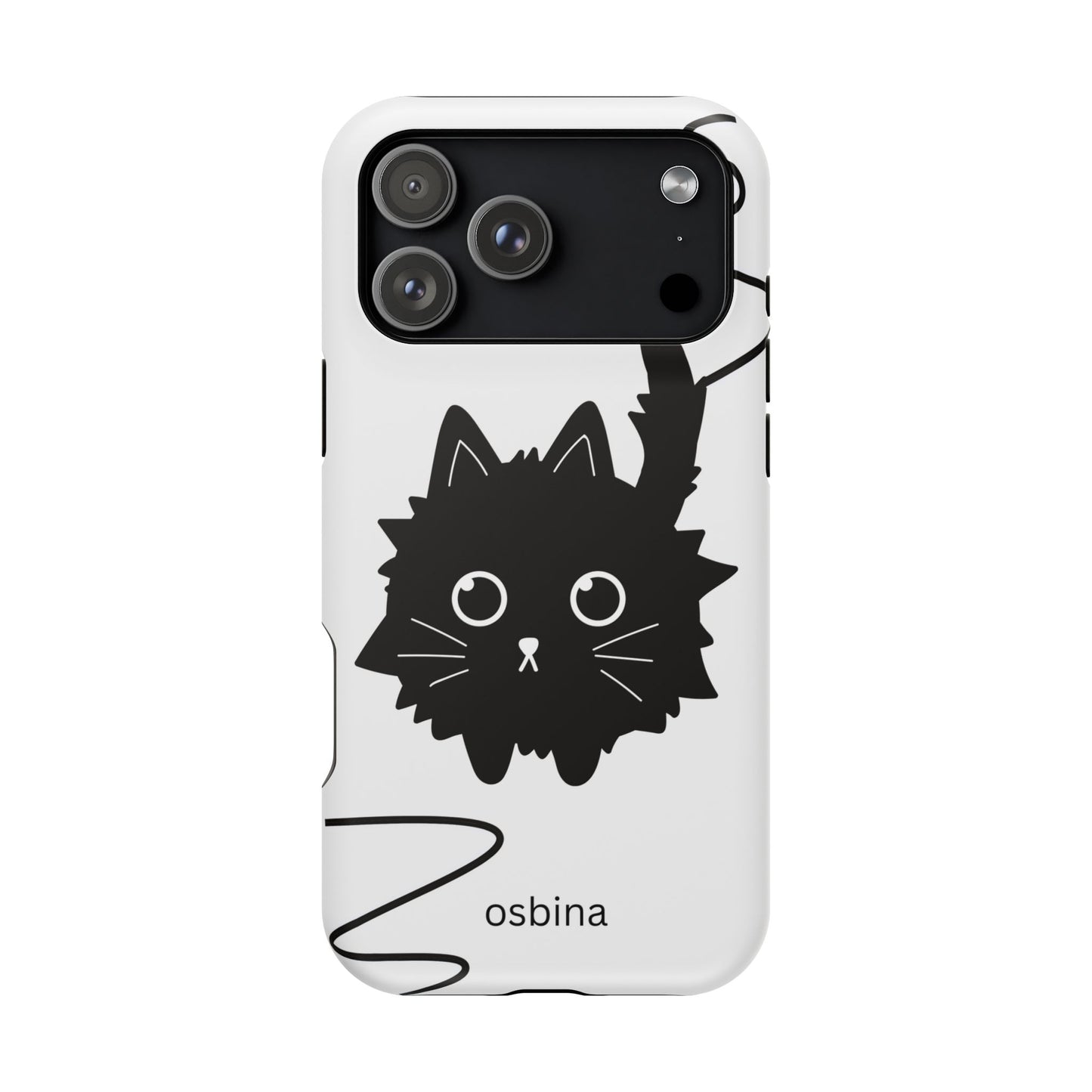 osbina | MagSafe compatible for iPhone | Midnight Couture Cat Phone Case | Season Collective Collection