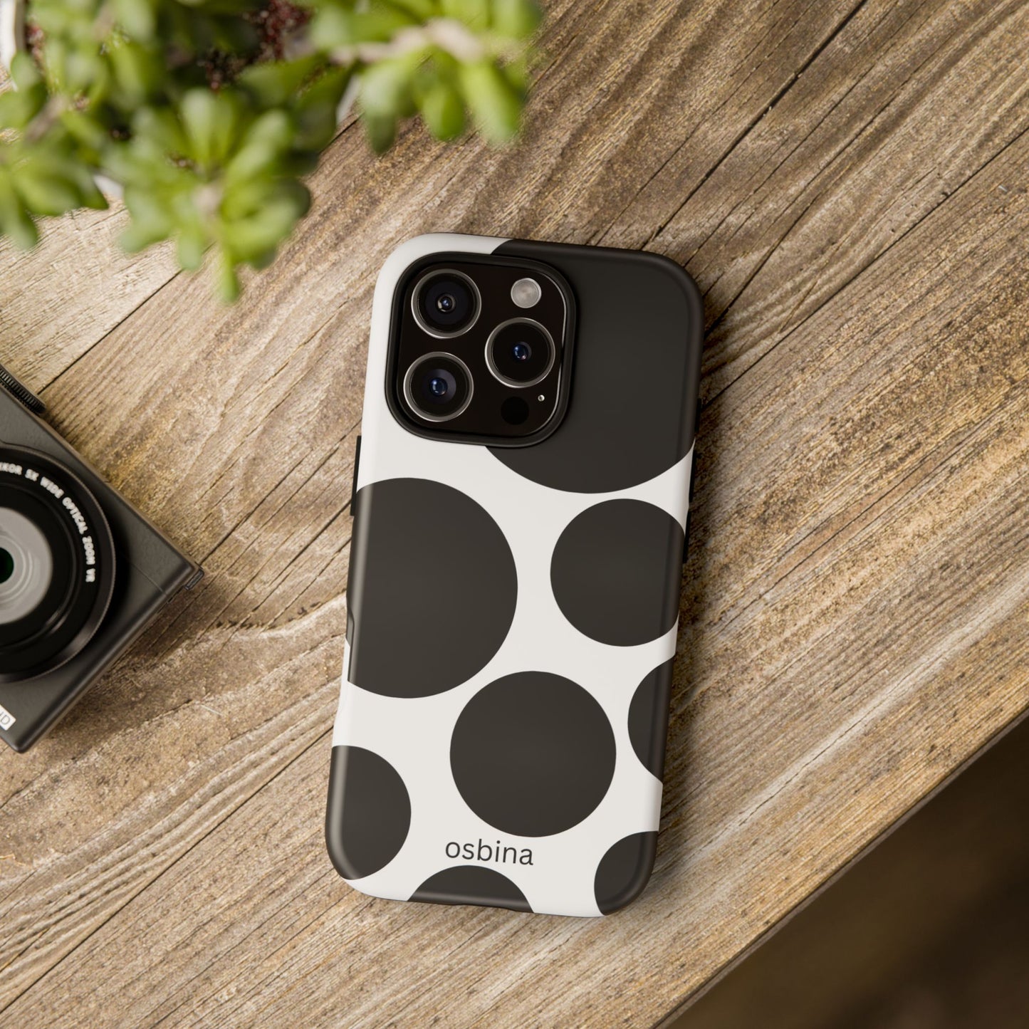 osbina | The Noir Bubbles Phone Case | Modern Muse Collection