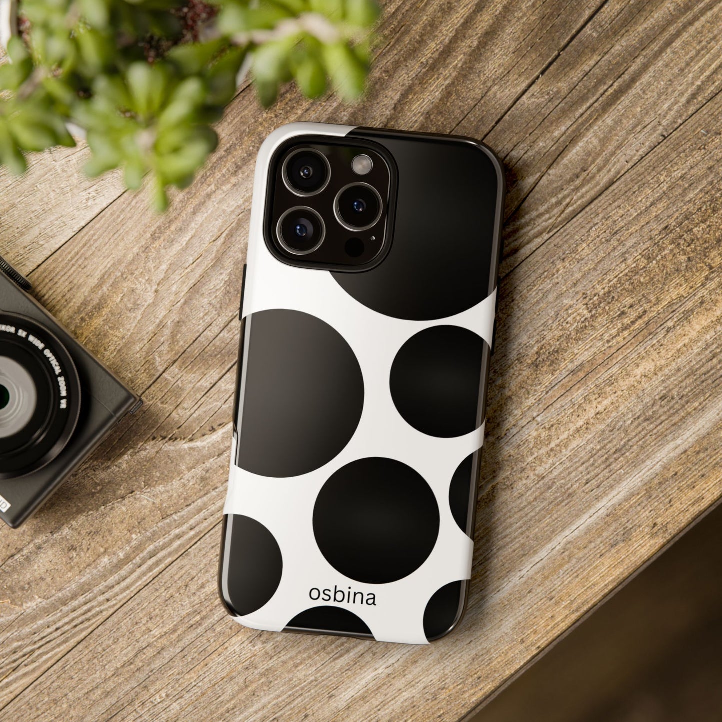 osbina | The Noir Bubbles Phone Case | Modern Muse Collection