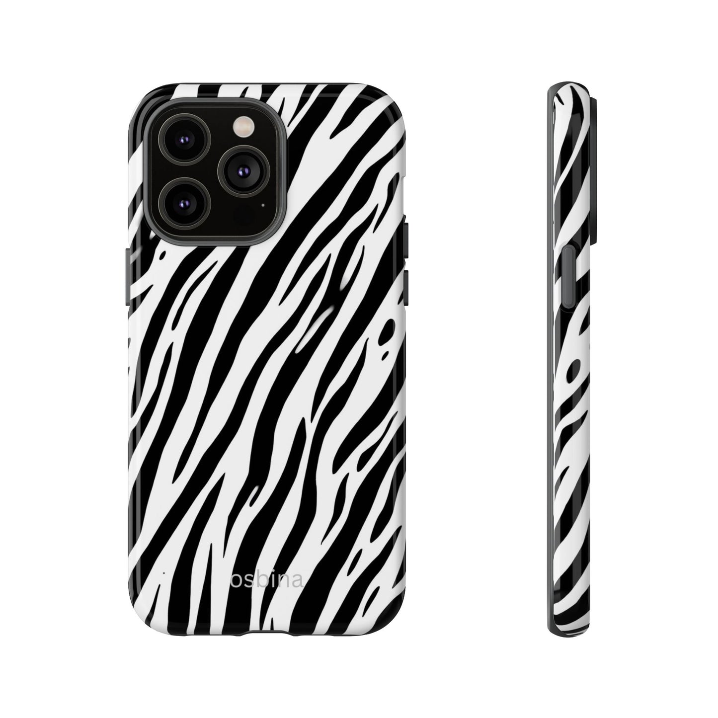 osbina | The Bengal Bold Stripe Case in White + Black | The Season Collective