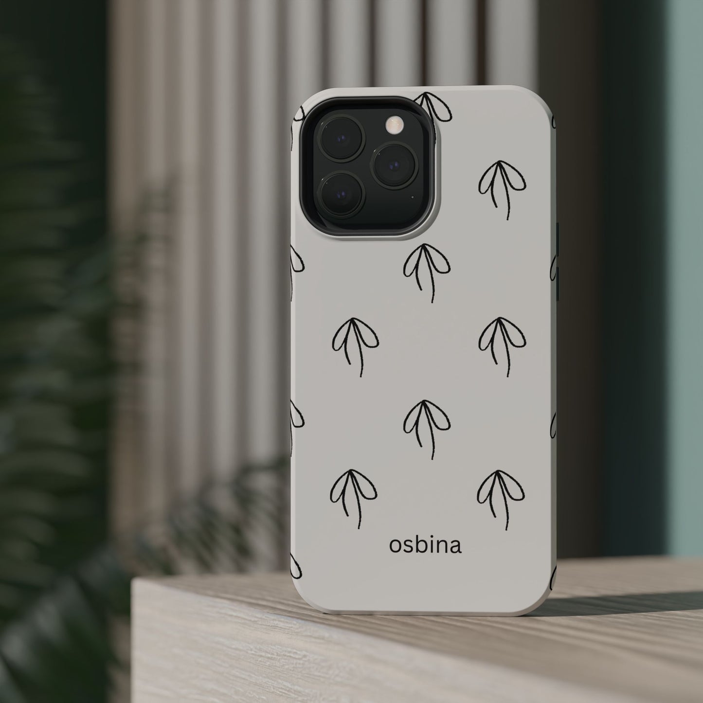 osbina | MagSafe compatible for iPhone | Linéa Flora Minimalistic Flower Phone Case | Modern Muse Collection
