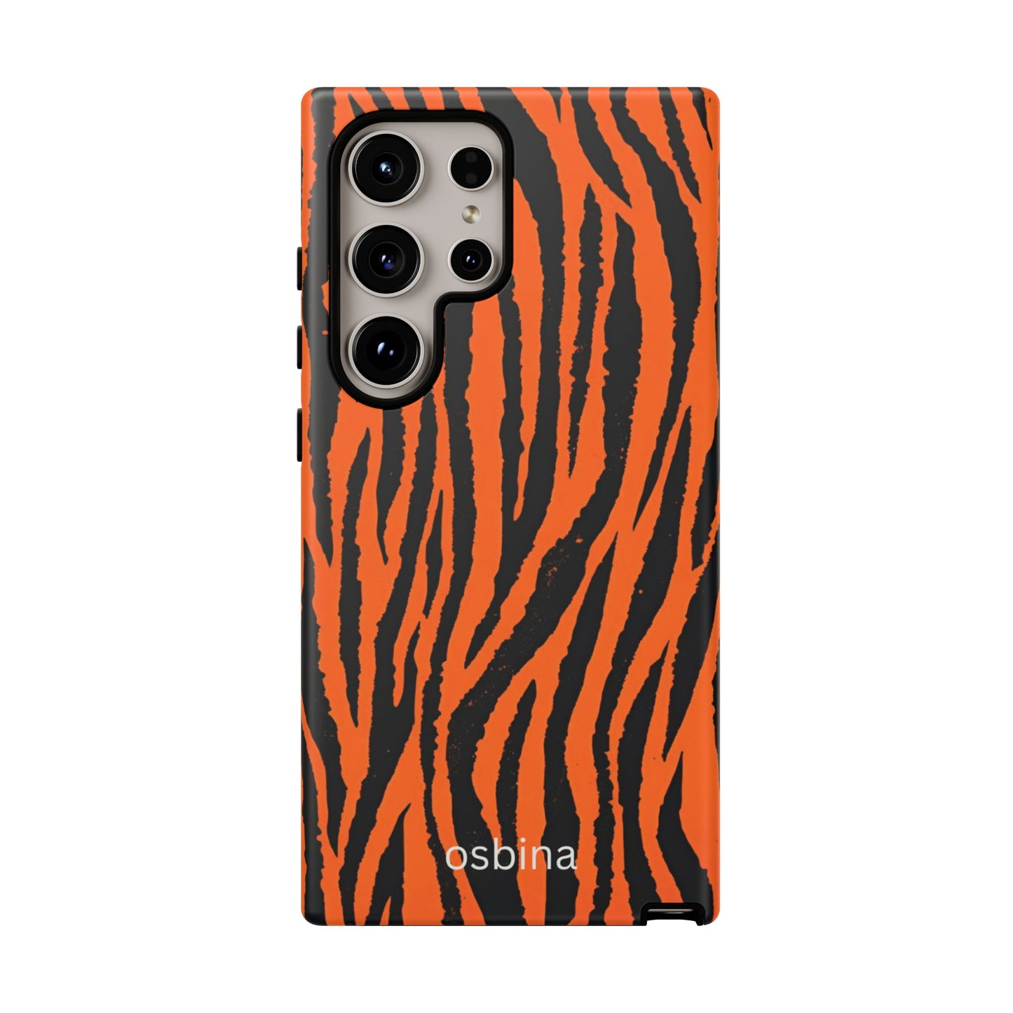 osbina | Tiger, But Make It Chic — The Bengal Stripe Case in Orange + Black | The Season Collective