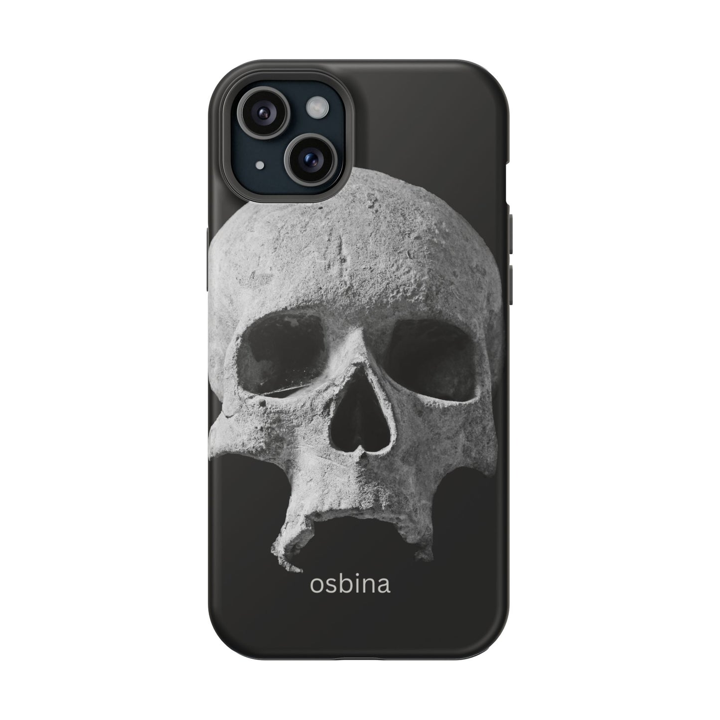 osbina | MagSafe compatible for iPhone | White Skull Phone Case | Season Collective Collection