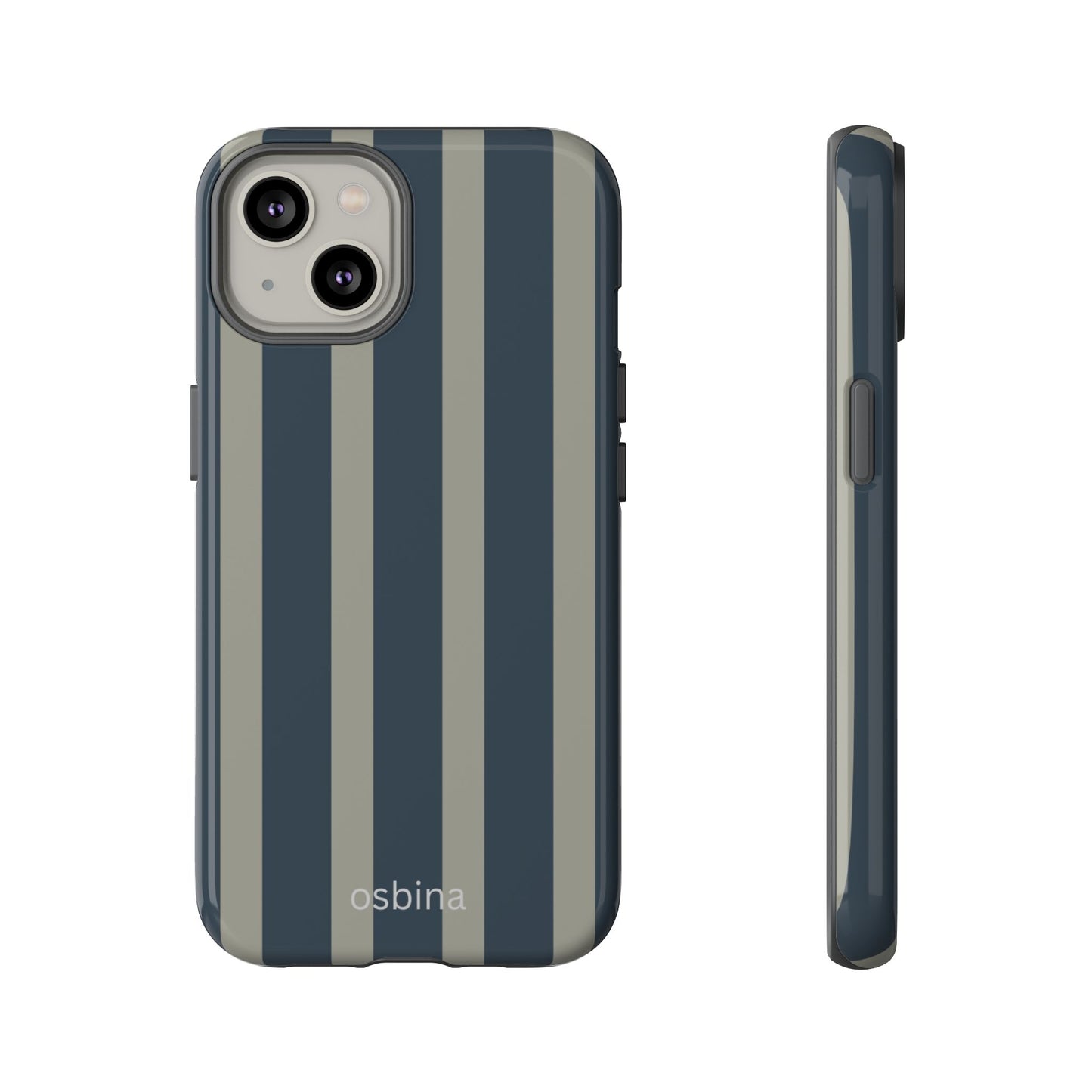 osbina | Grayhaven Navy & Gray Sophisticated Phone Case | Modern Muse Collection