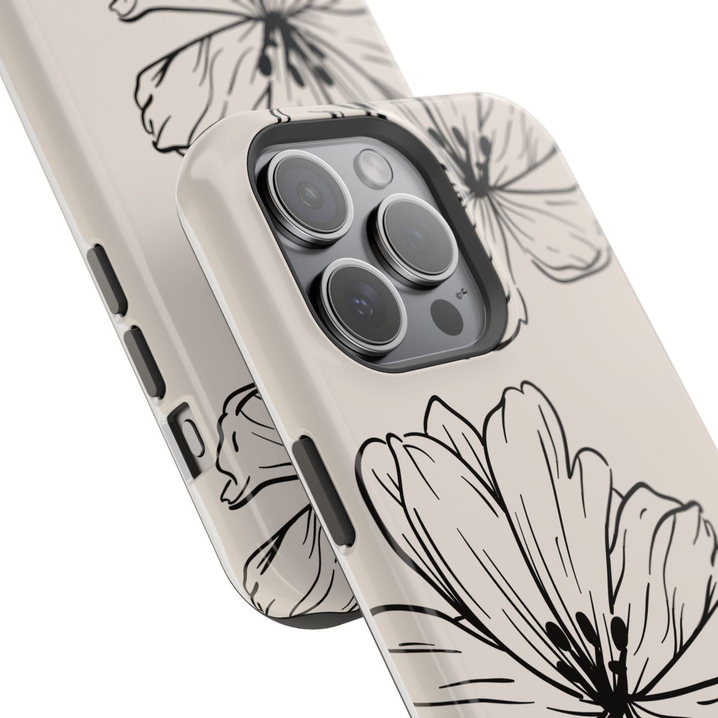 osbina | MagSafe compatible for iPhone | Poppy Whisper Phone Case | Modern Muse Collection