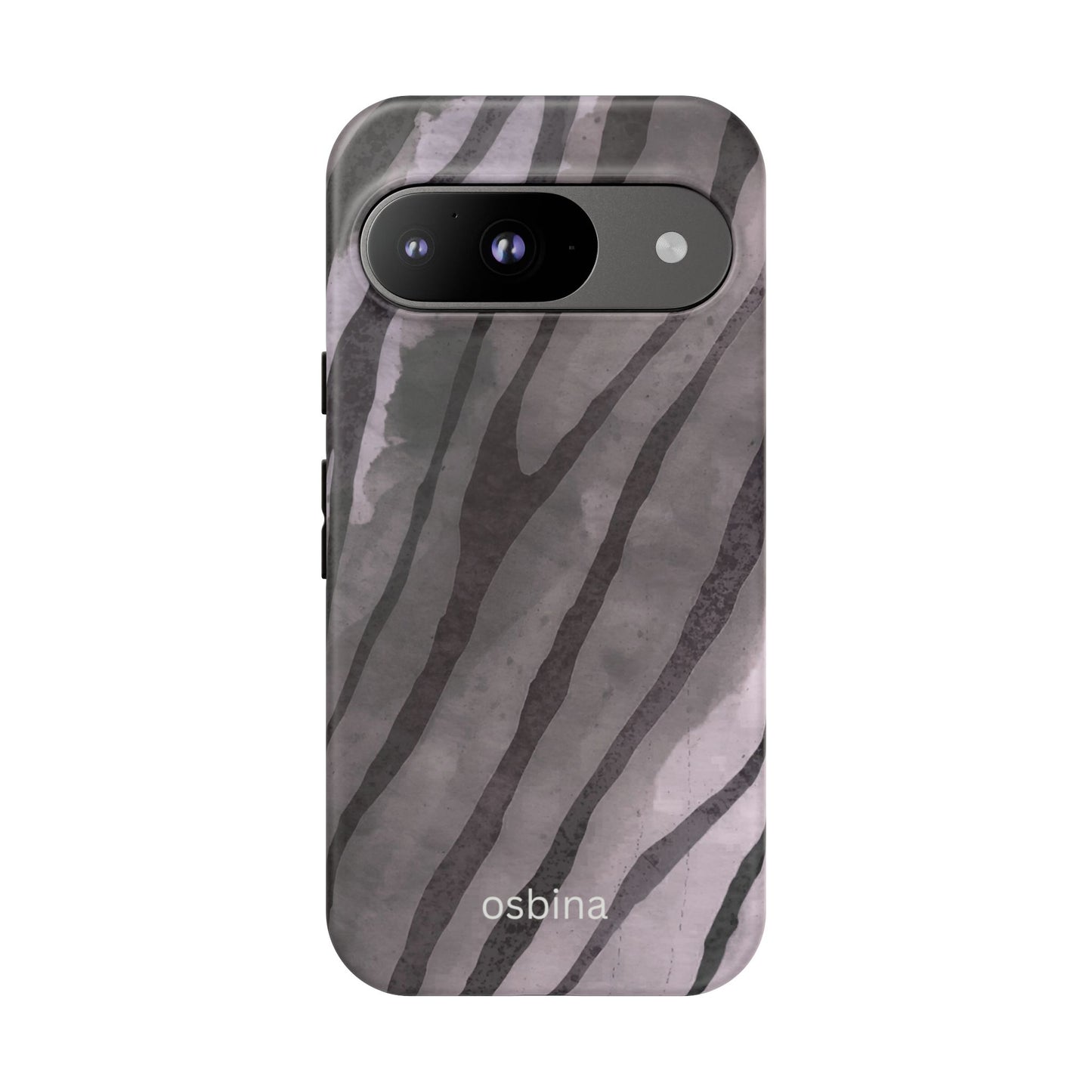 osbina | Stripes on Point — The Muted Gray + Black Tiger Case | The Season Collective