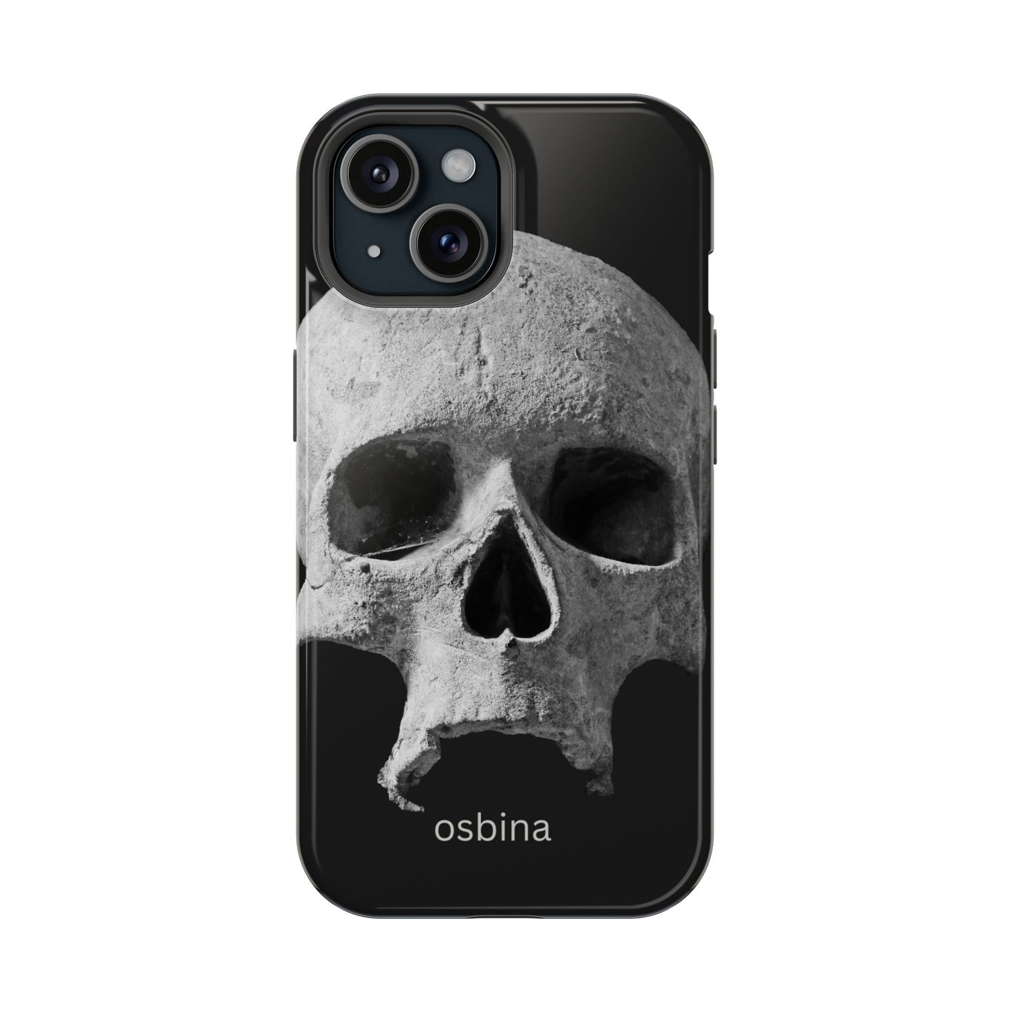 osbina | MagSafe compatible for iPhone | White Skull Phone Case | Season Collective Collection