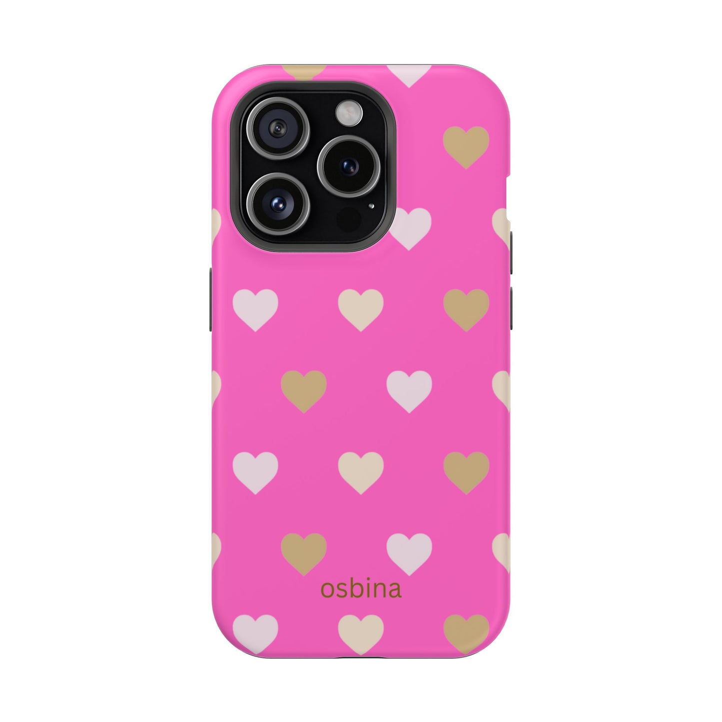 osbina | MagSafe compatible for iPhone | The Golden Hour Hearts Case | YAYOU Collection Supporting Shine Like Sable