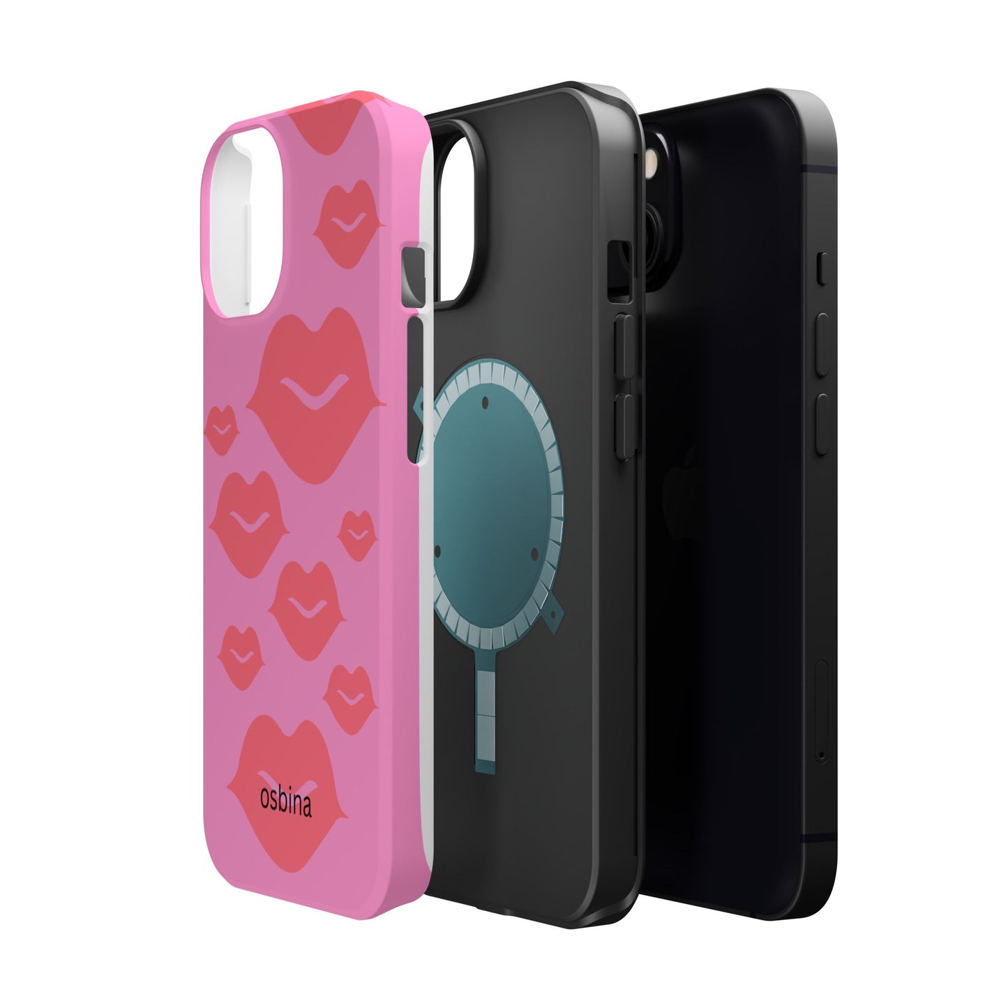 osbina | MagSafe compatible for iPhone | Besos Hot Lips Phone Case | Modern Muse Collection