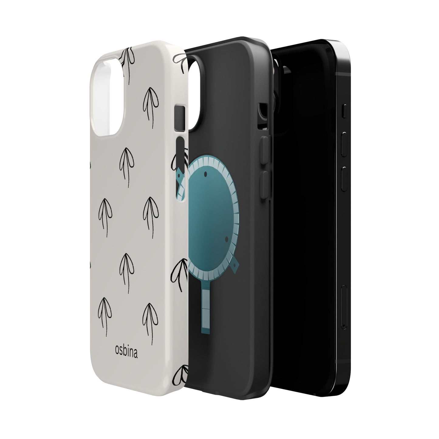 osbina | MagSafe compatible for iPhone | Linéa Flora Minimalistic Flower Phone Case | Modern Muse Collection