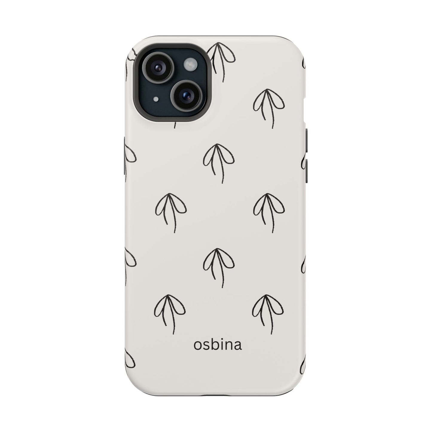 osbina | MagSafe compatible for iPhone | Linéa Flora Minimalistic Flower Phone Case | Modern Muse Collection