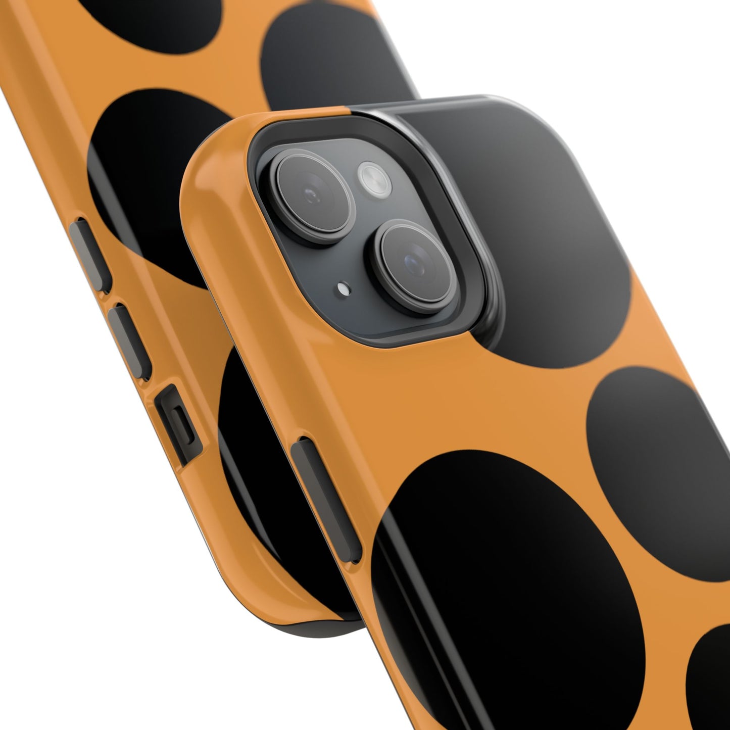 osbina | MagSafe Compatible for iPhone | The Bubble Statement Case in Orange + Black | The Season Collective