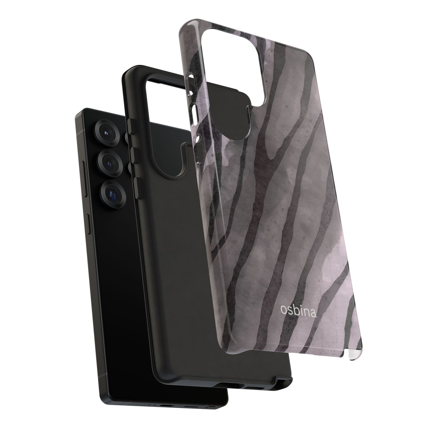 osbina | Stripes on Point — The Muted Gray + Black Tiger Case | The Season Collective