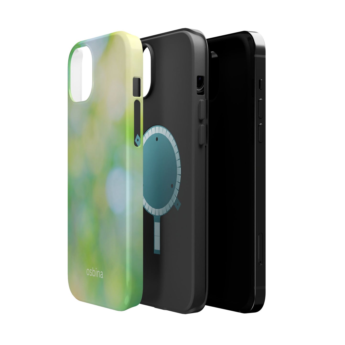 osbina | MagSafe compatible for iPhone | The Veridian Orbs Phone Case | Color Edit Collection