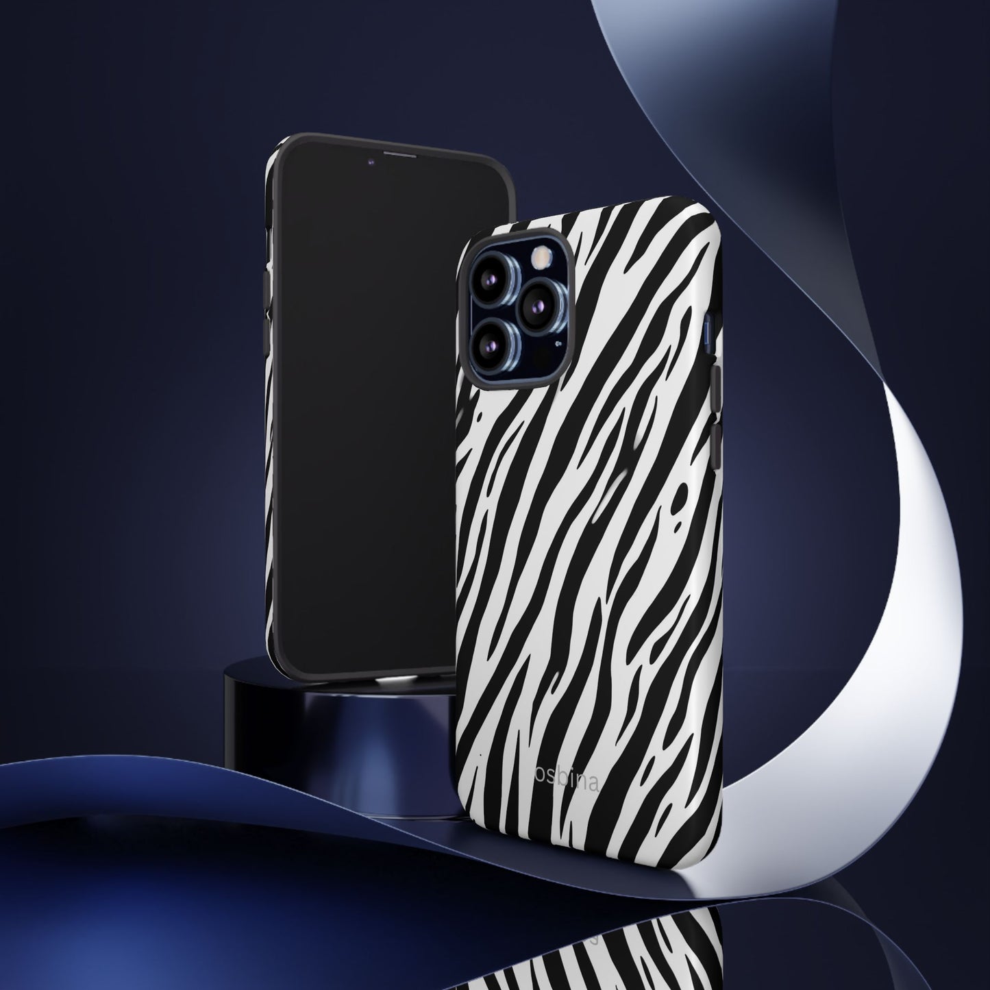 osbina | The Bengal Bold Stripe Case in White + Black | The Season Collective