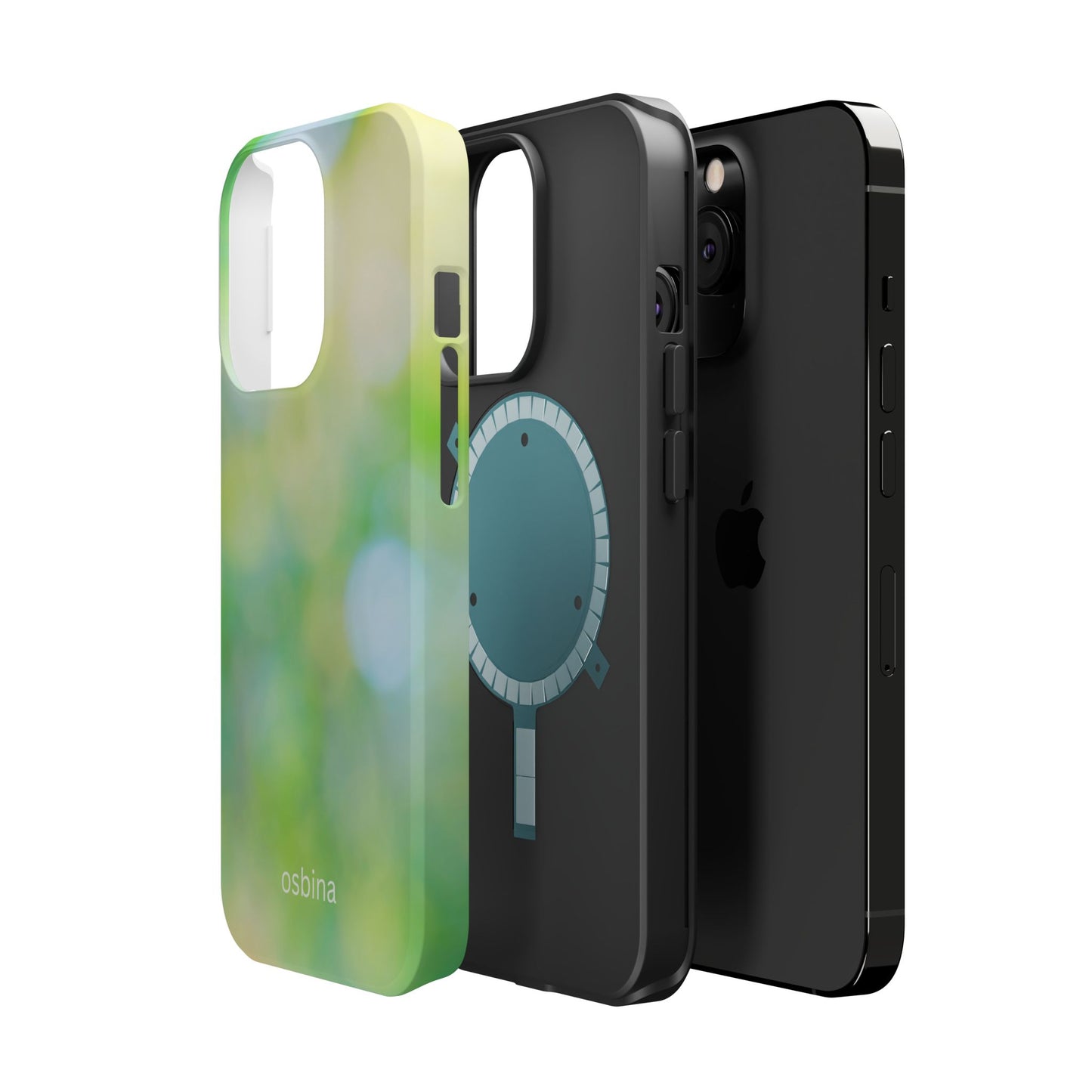 osbina | MagSafe compatible for iPhone | The Veridian Orbs Phone Case | Color Edit Collection