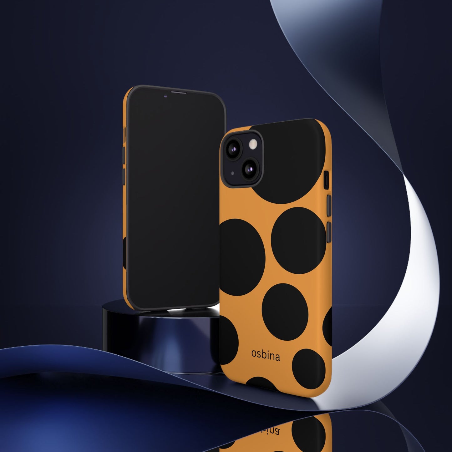 osbina | The Bubble Statement Case in Orange + Black | The Season Collective