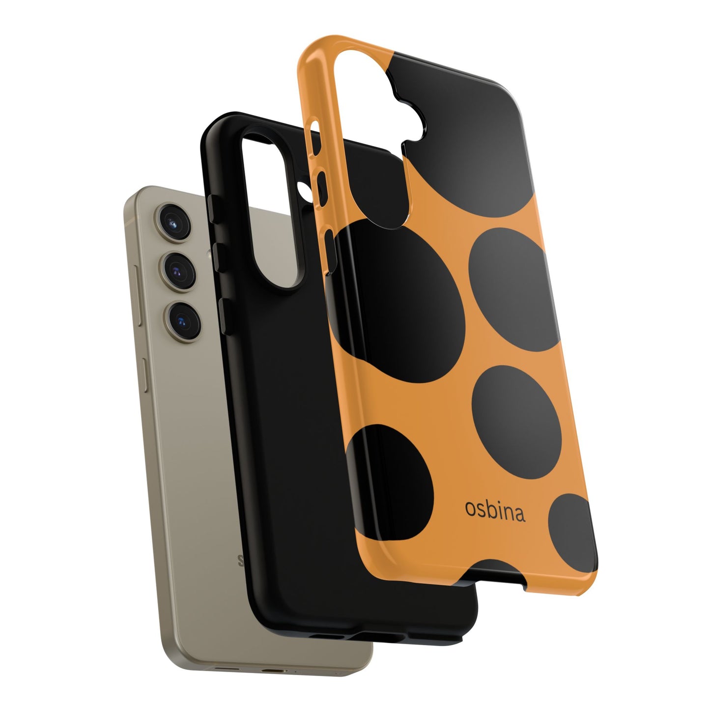osbina | The Bubble Statement Case in Orange + Black | The Season Collective