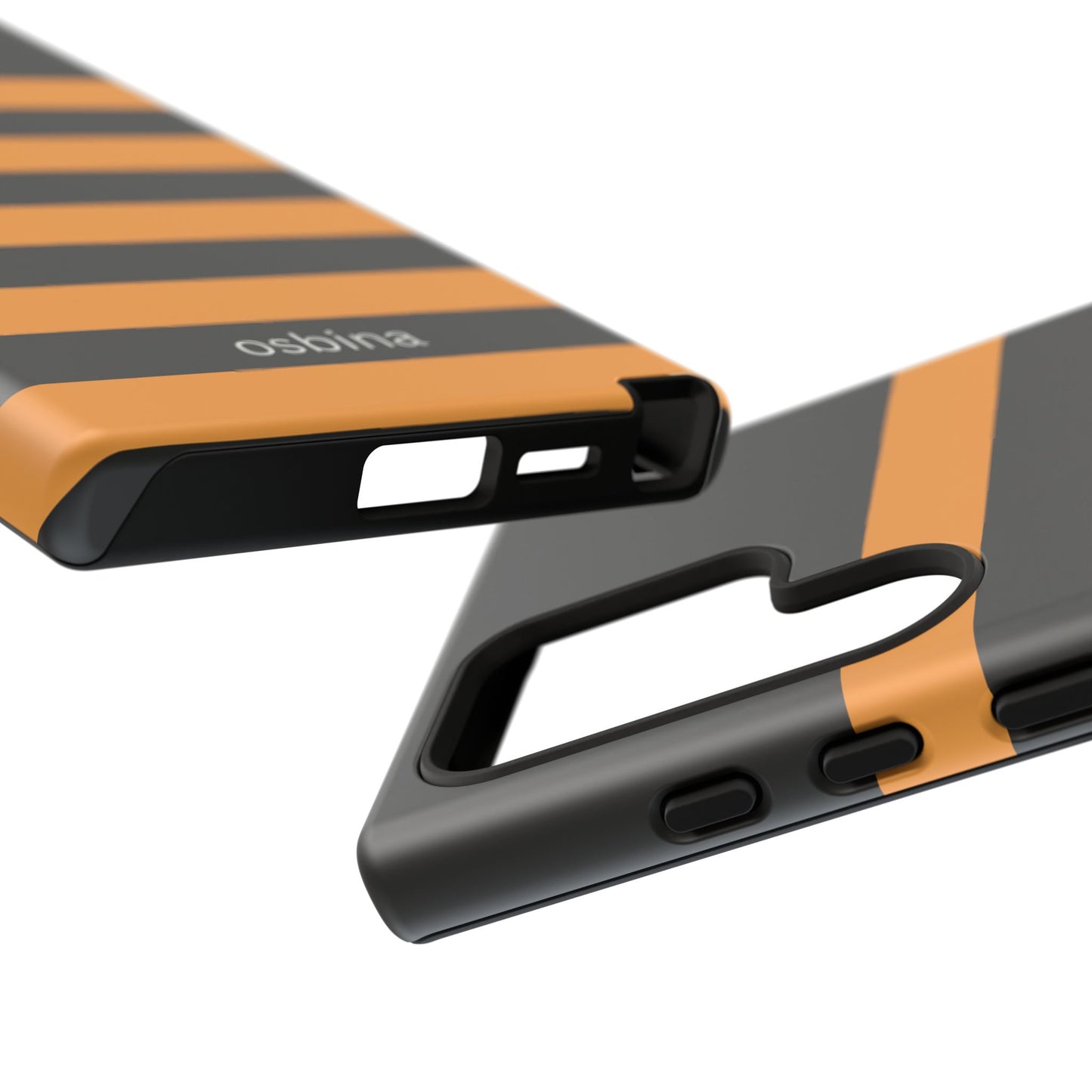 osbina | The Horizon Stripe Case in Black + Orange | The Season Collective