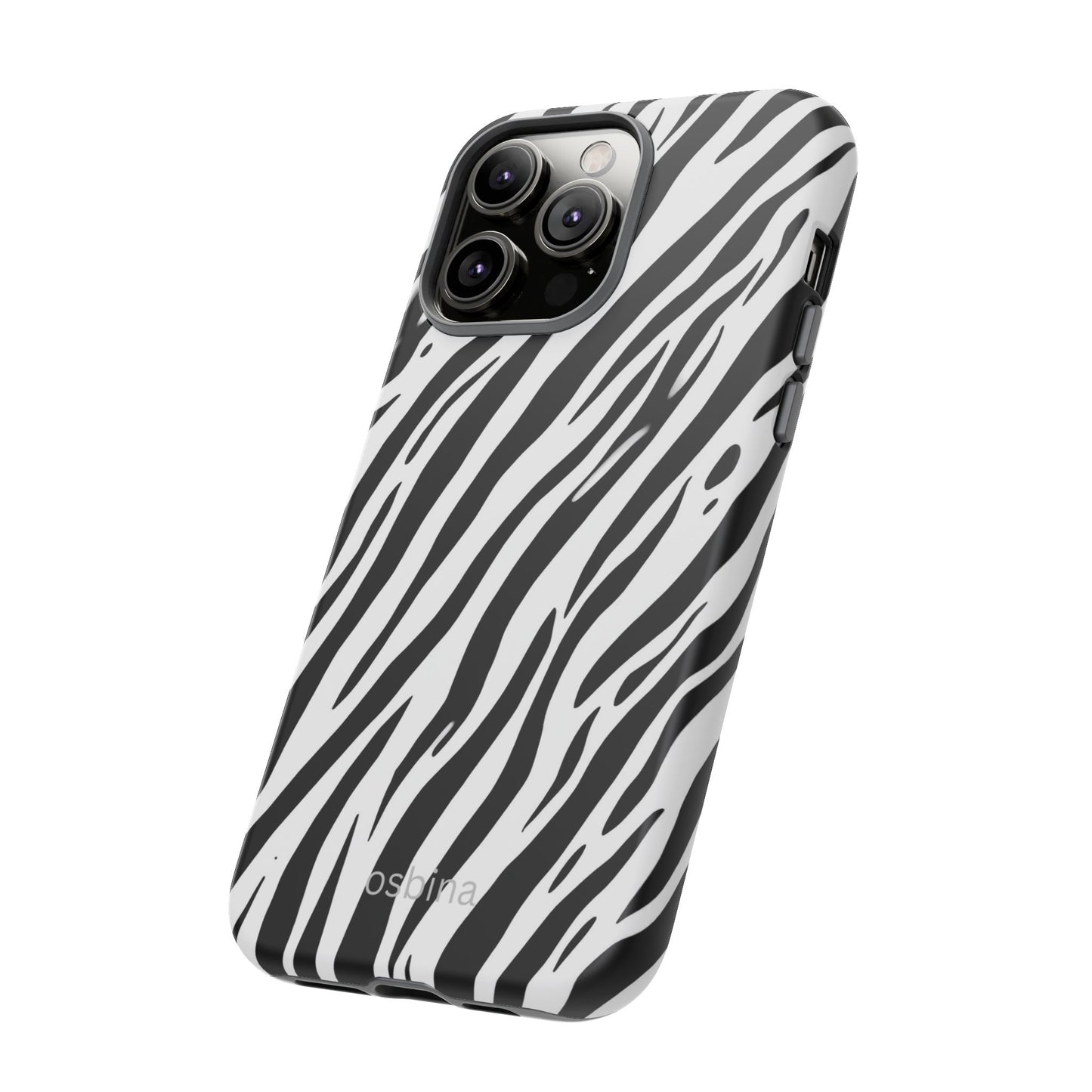 osbina | The Bengal Bold Stripe Case in White + Black | The Season Collective