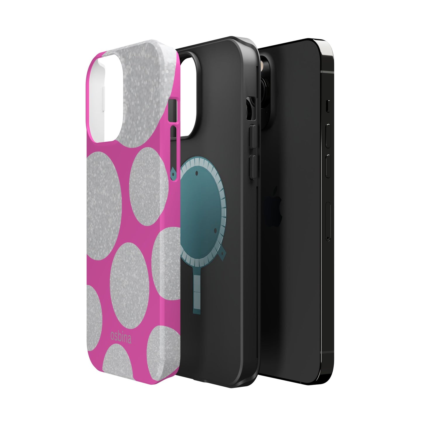 osbina | MagSafe compatible for iPhone | The Sparkling Bubbles Case | YAYOU Collection Supporting Shine Like Sable