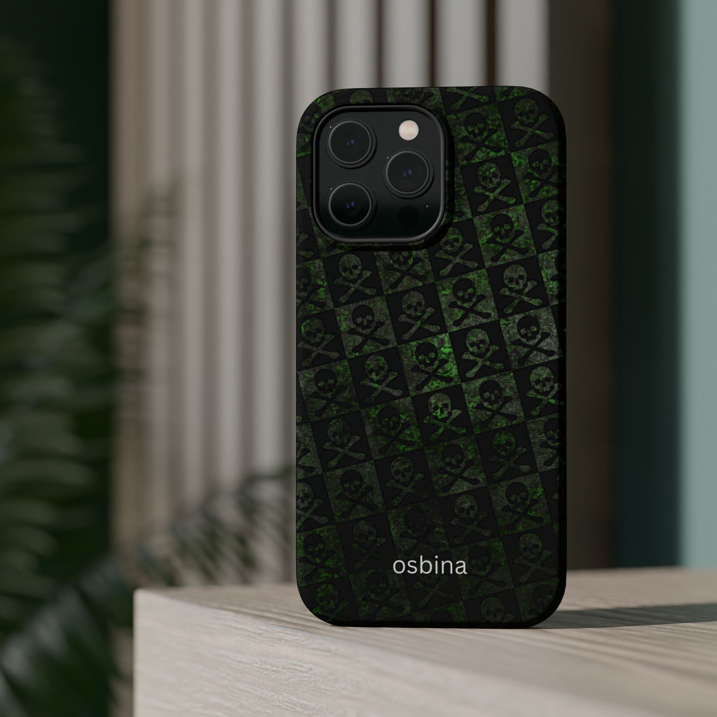 osbina | MagSafe compatible for iPhone | Skull & Crossbones Phone Case | Season Collective Collection