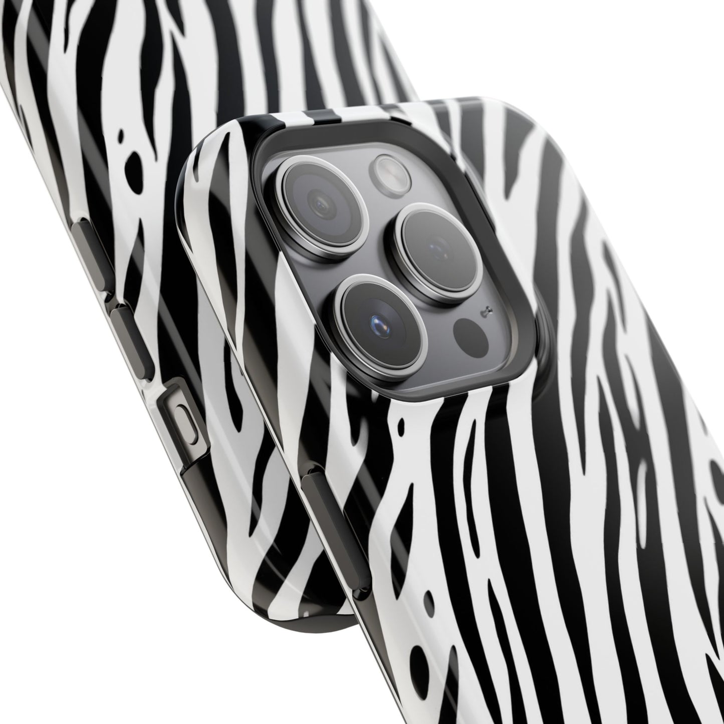 osbina | MagSafe Compatible for iPhone | The Bengal Bold Stripe Case in White + Black | The Season Collective