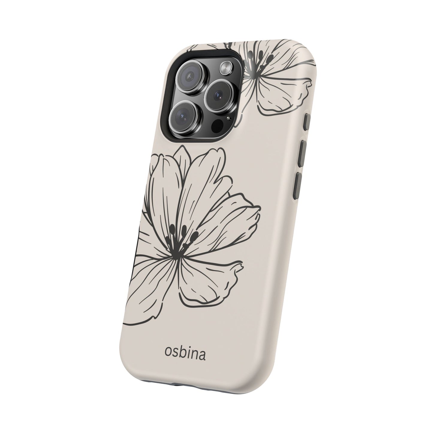 osbina | MagSafe compatible for iPhone | Poppy Whisper Phone Case | Modern Muse Collection