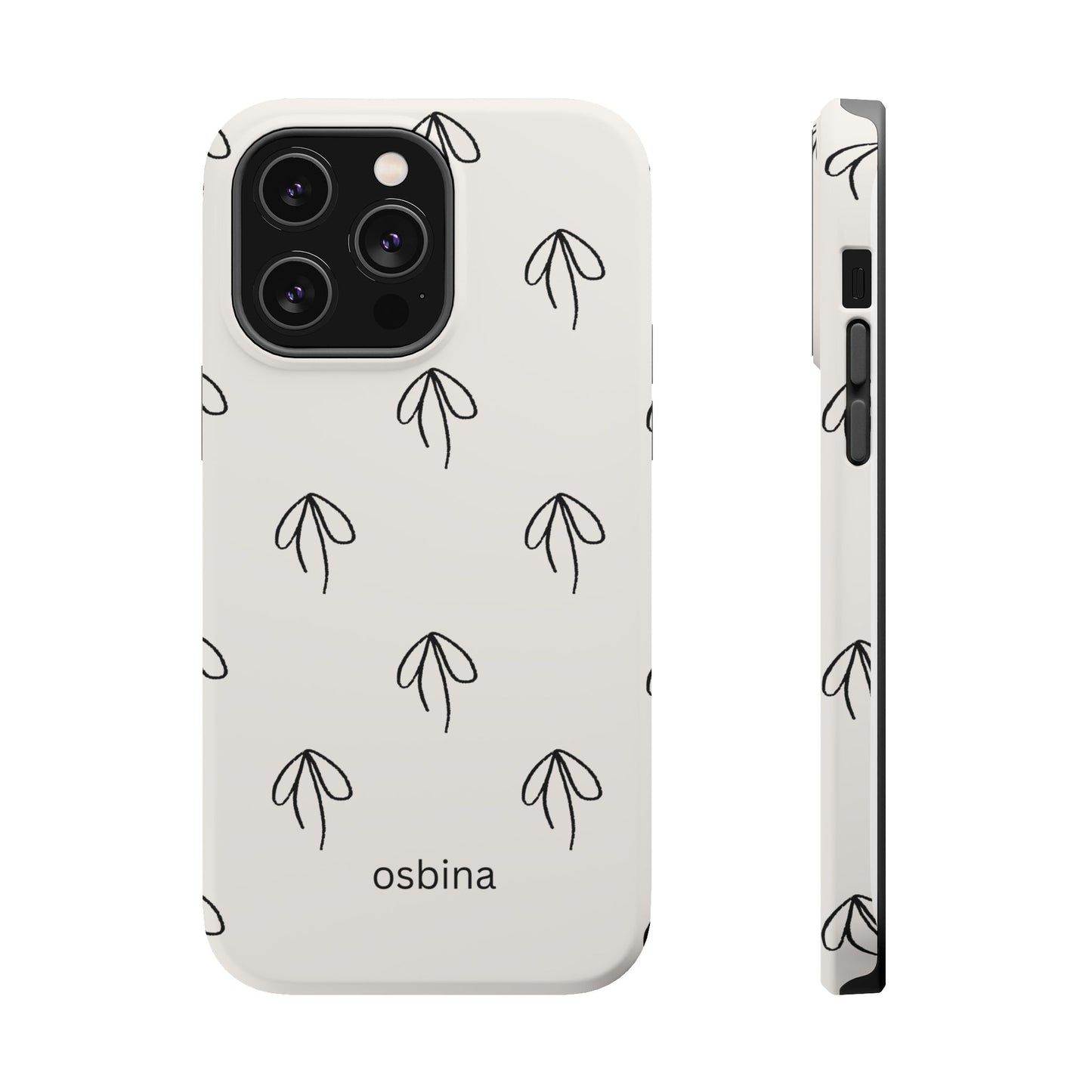 osbina | MagSafe compatible for iPhone | Linéa Flora Minimalistic Flower Phone Case | Modern Muse Collection