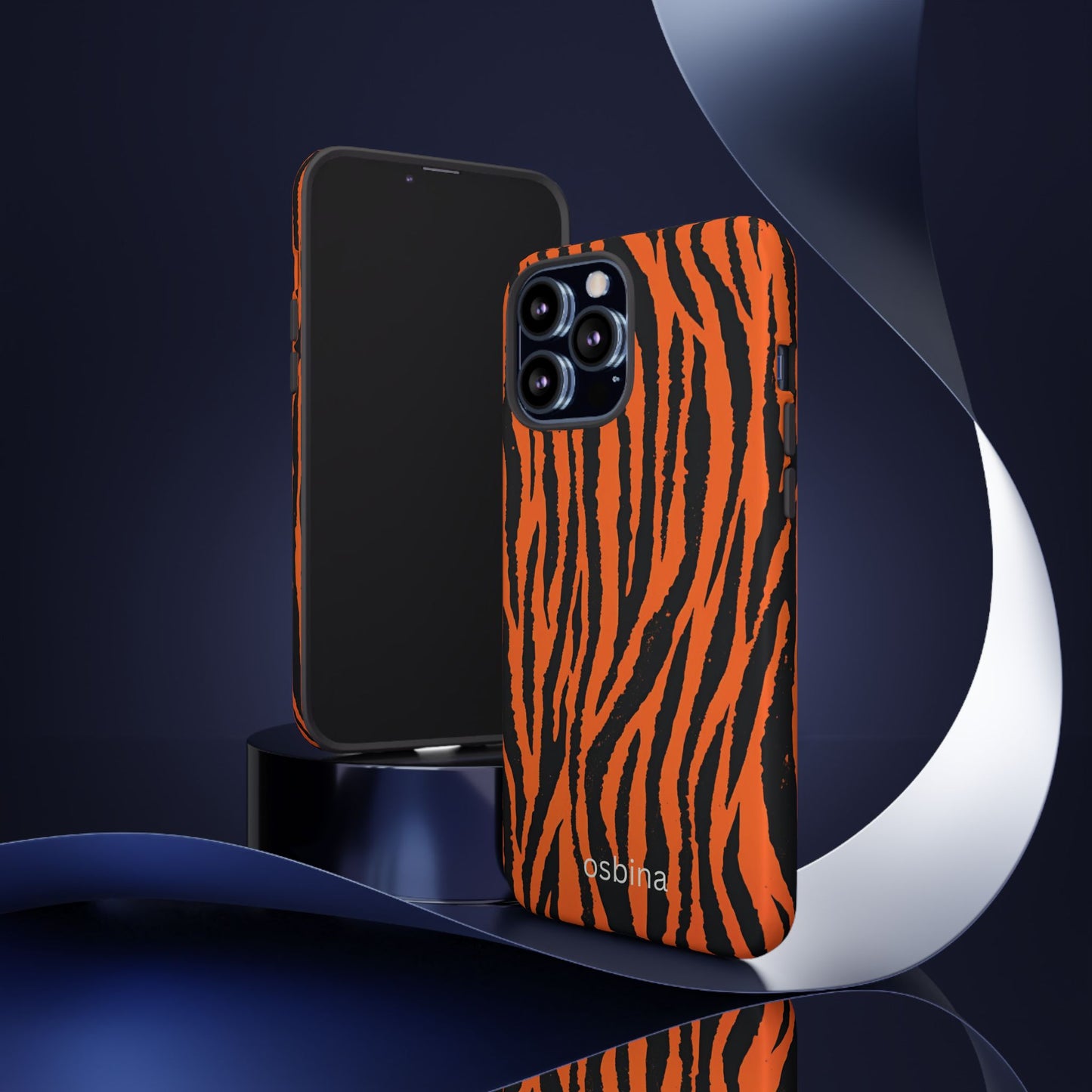 osbina | Tiger, But Make It Chic — The Bengal Stripe Case in Orange + Black | The Season Collective