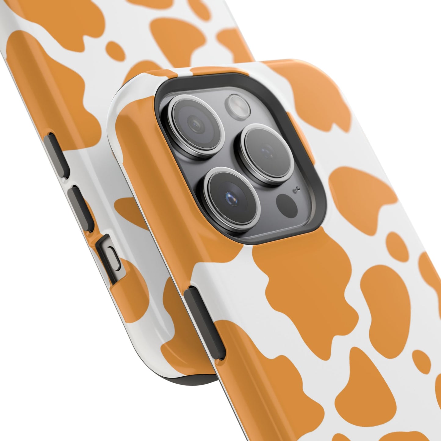osbina | MagSafe Compatible for iPhone | Holy Cow, It’s Chic — The Orange Cow Print Case | The Season Collective