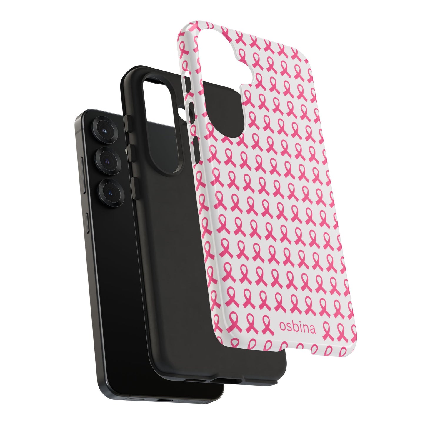 osbina | Limited Edition The Side by Side Pink Ribbon Case in Light Pink + Soft Pink + Hot Pink | The Pink October Collection | Inspired By