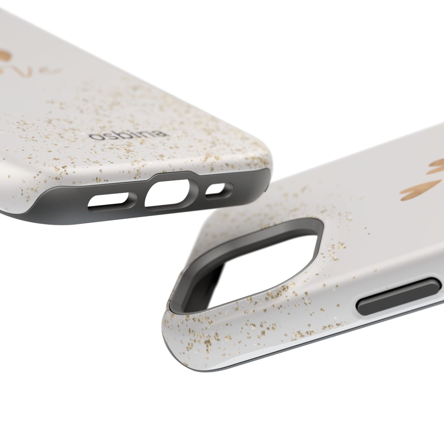 osbina | MagSafe compatible for iPhone | Golden Amour Phone Case | Modern Muse Collection
