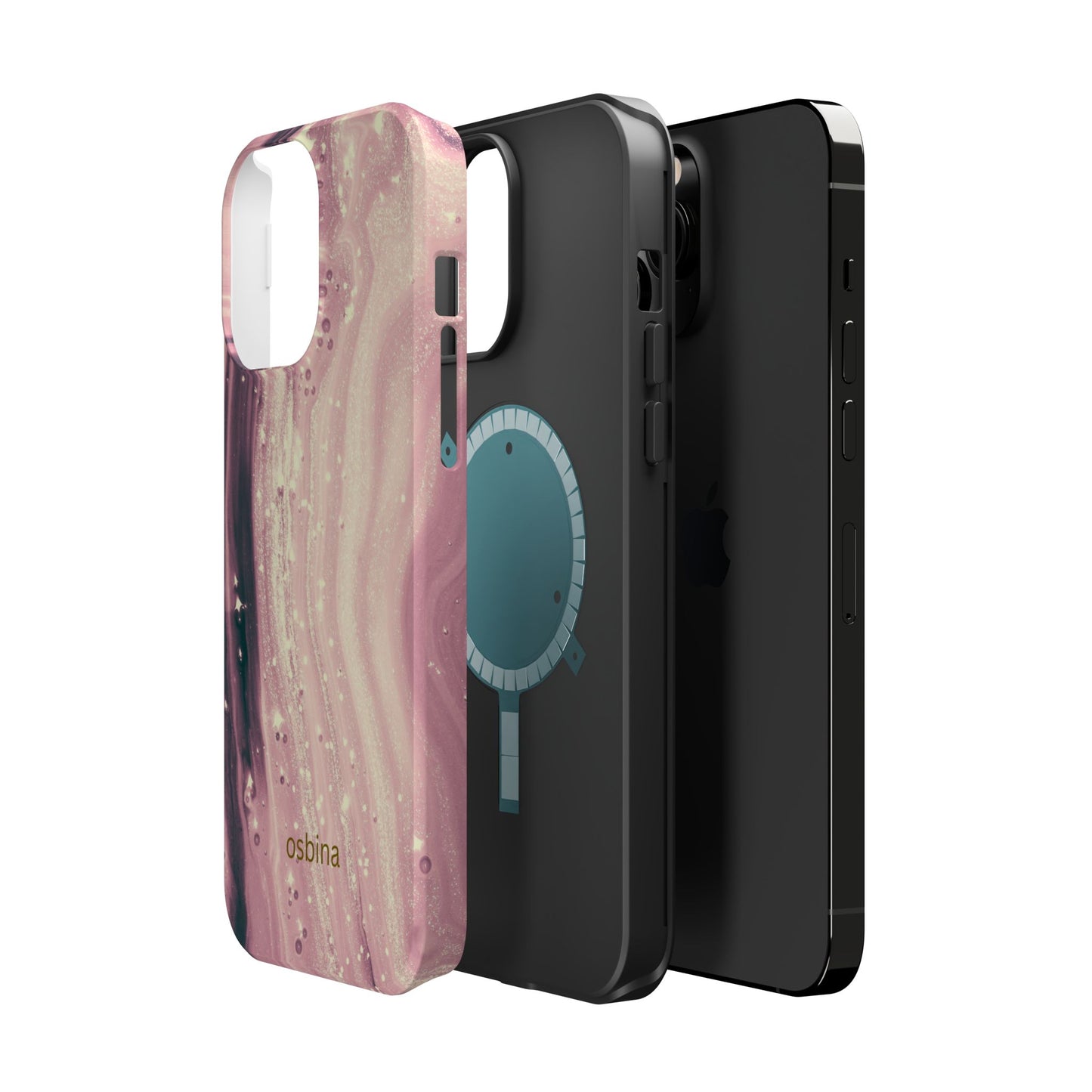 osbina | MagSafe compatible for iPhone | The Amethyst Glow Phone Case | Modern Muse Collection