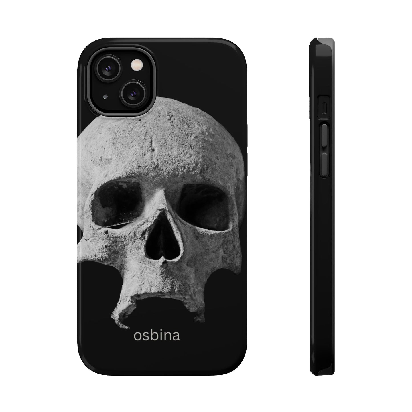 osbina | MagSafe compatible for iPhone | White Skull Phone Case | Season Collective Collection
