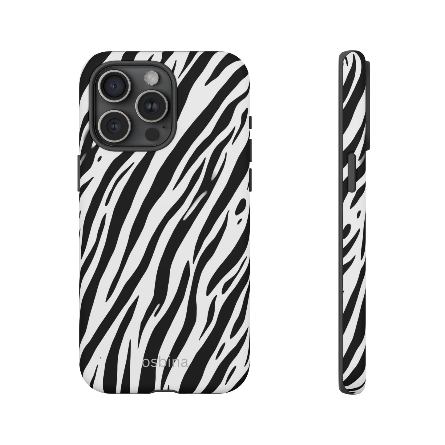 osbina | The Bengal Bold Stripe Case in White + Black | The Season Collective