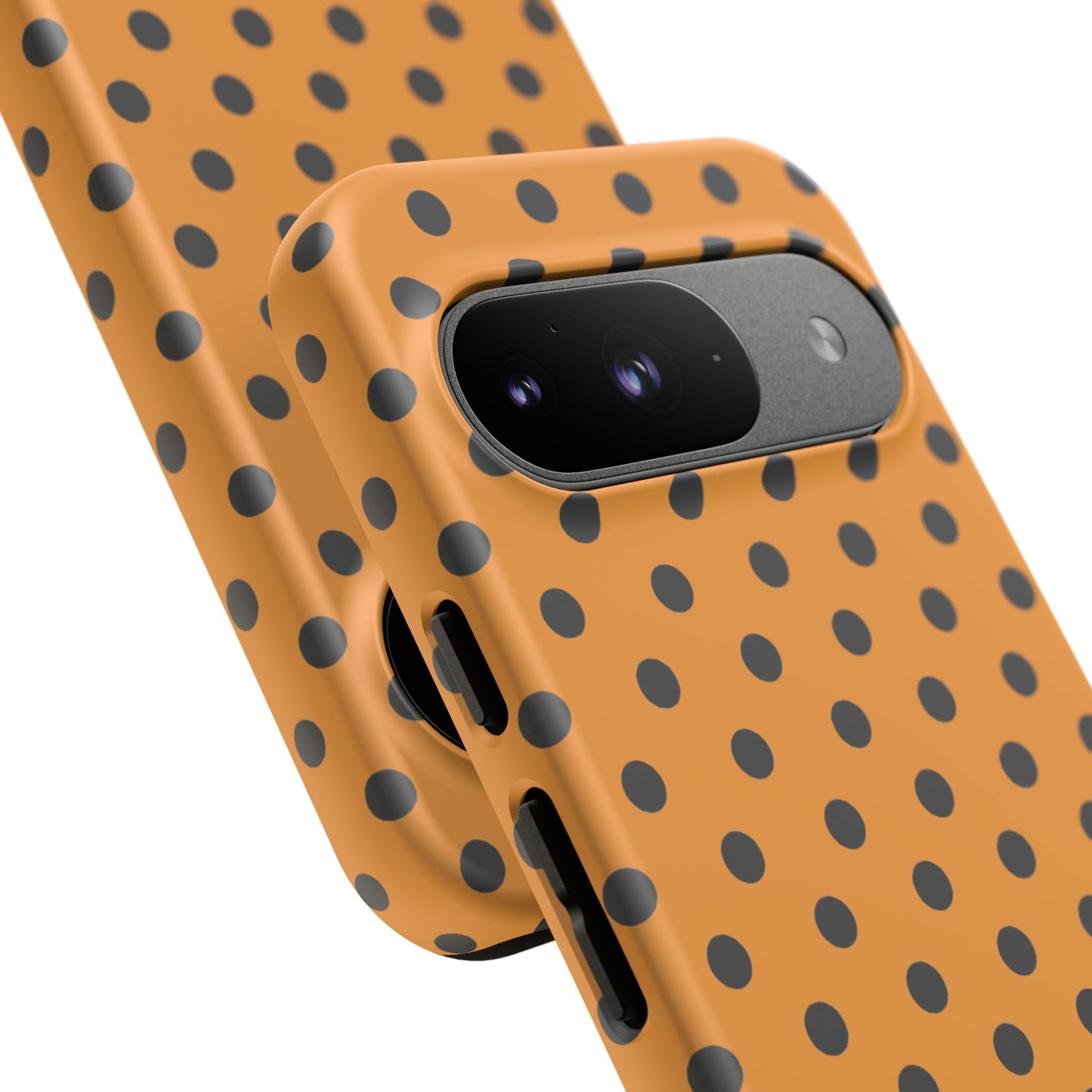 osbina | Spot On Chic — The Orange + Black Polka Dot Case | The Season Collective