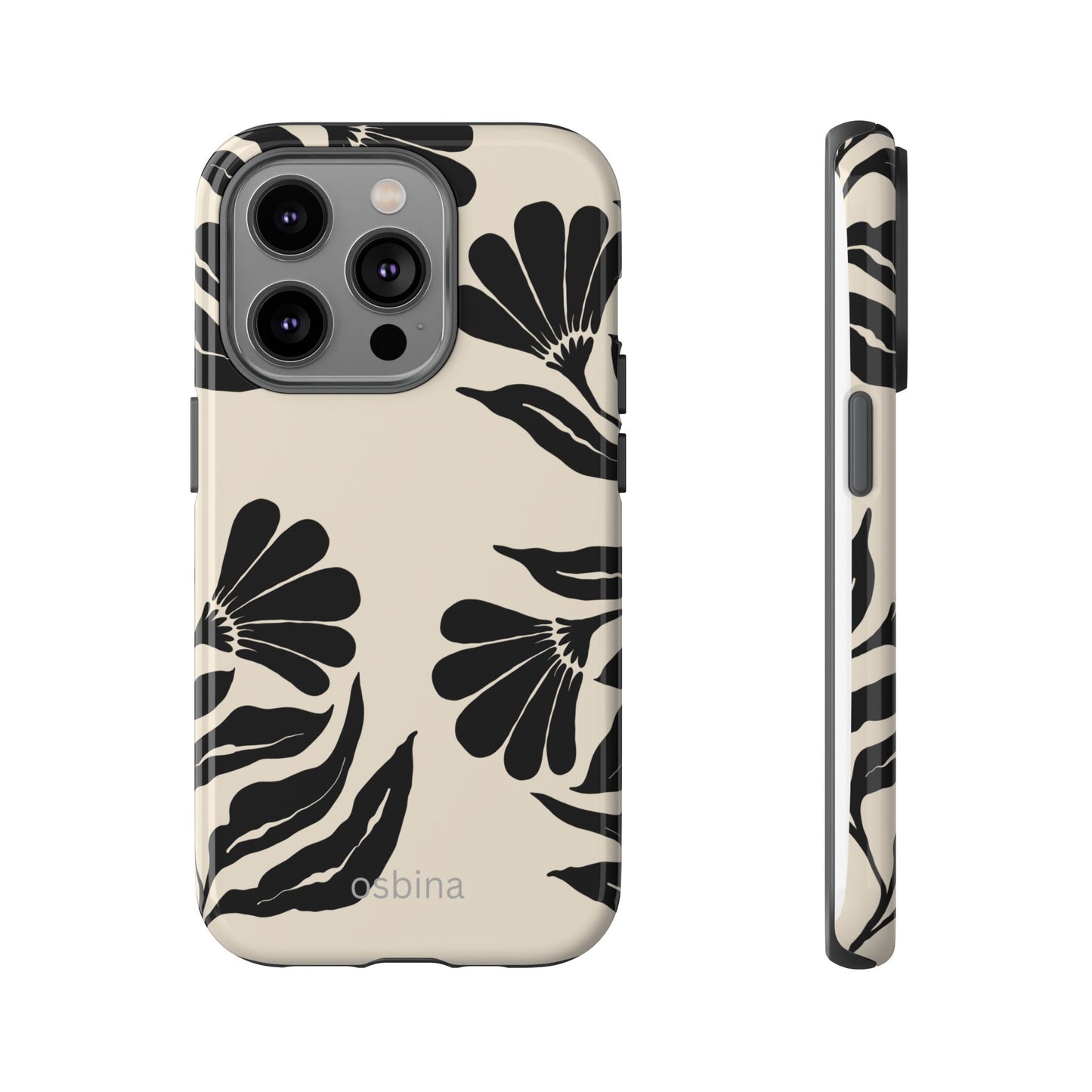 osbina | Obsidian Bloom Flower Phone Case | Modern Muse Collection