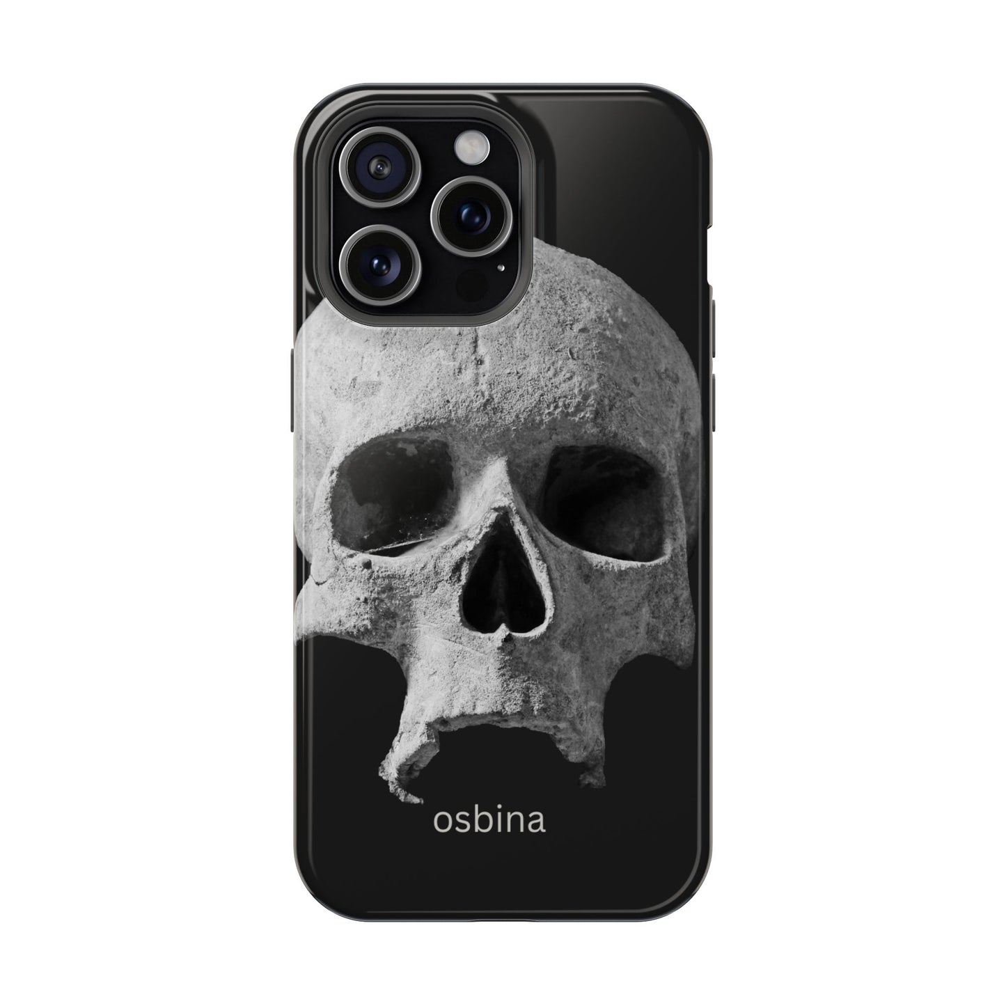 osbina | MagSafe compatible for iPhone | White Skull Phone Case | Season Collective Collection