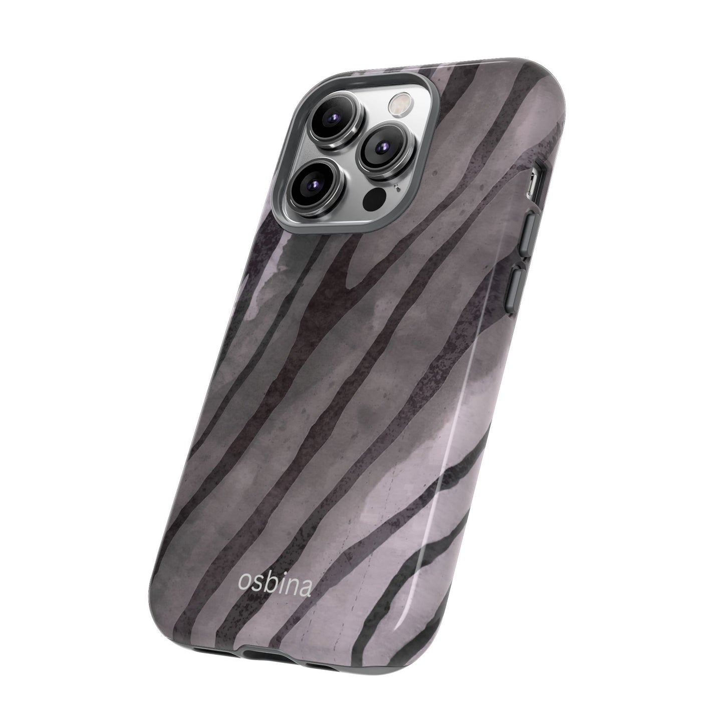 osbina | Stripes on Point — The Muted Gray + Black Tiger Case | The Season Collective
