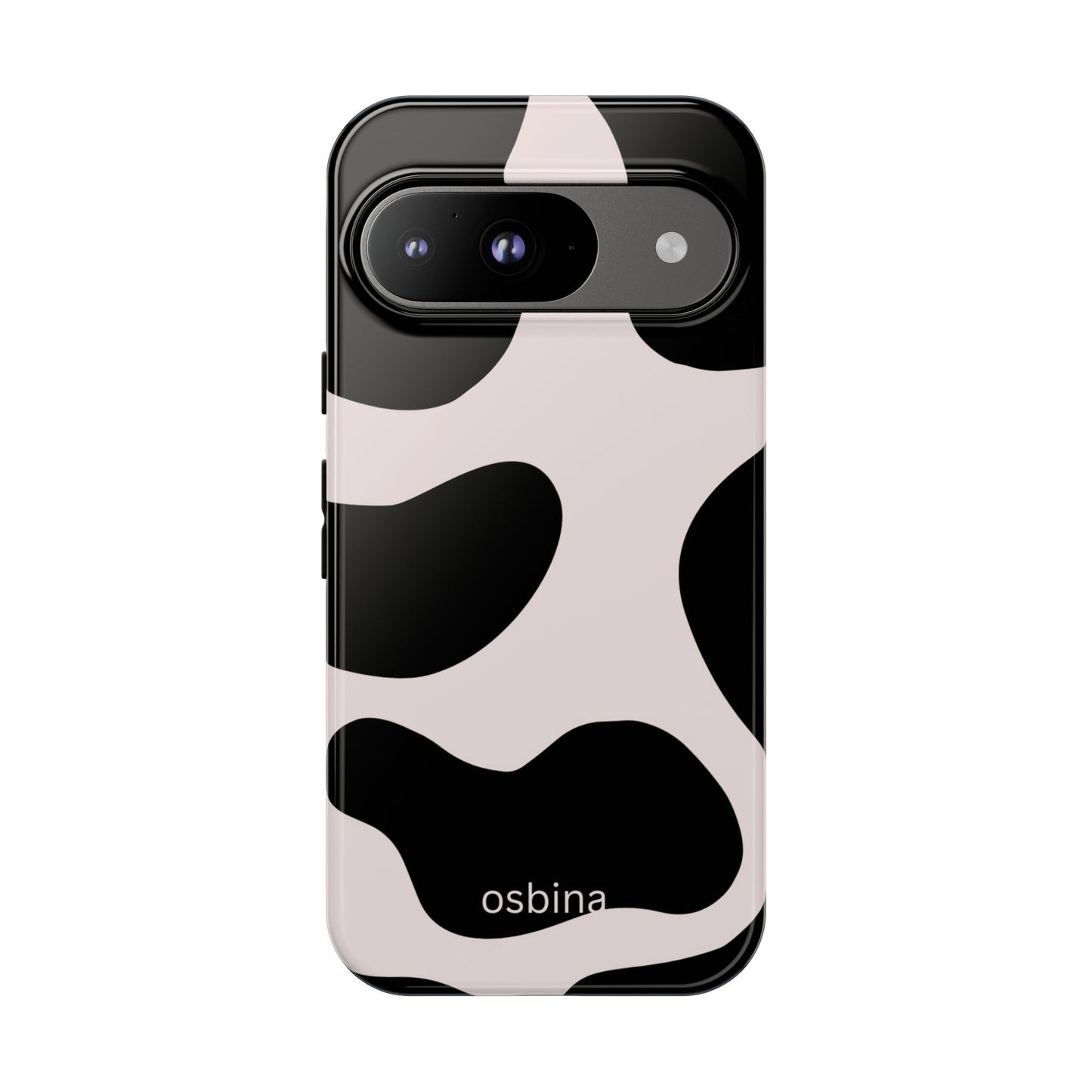 osbina | Prairie Chic Pink & Black Cow Print Phone Case | Modern Muse Collection
