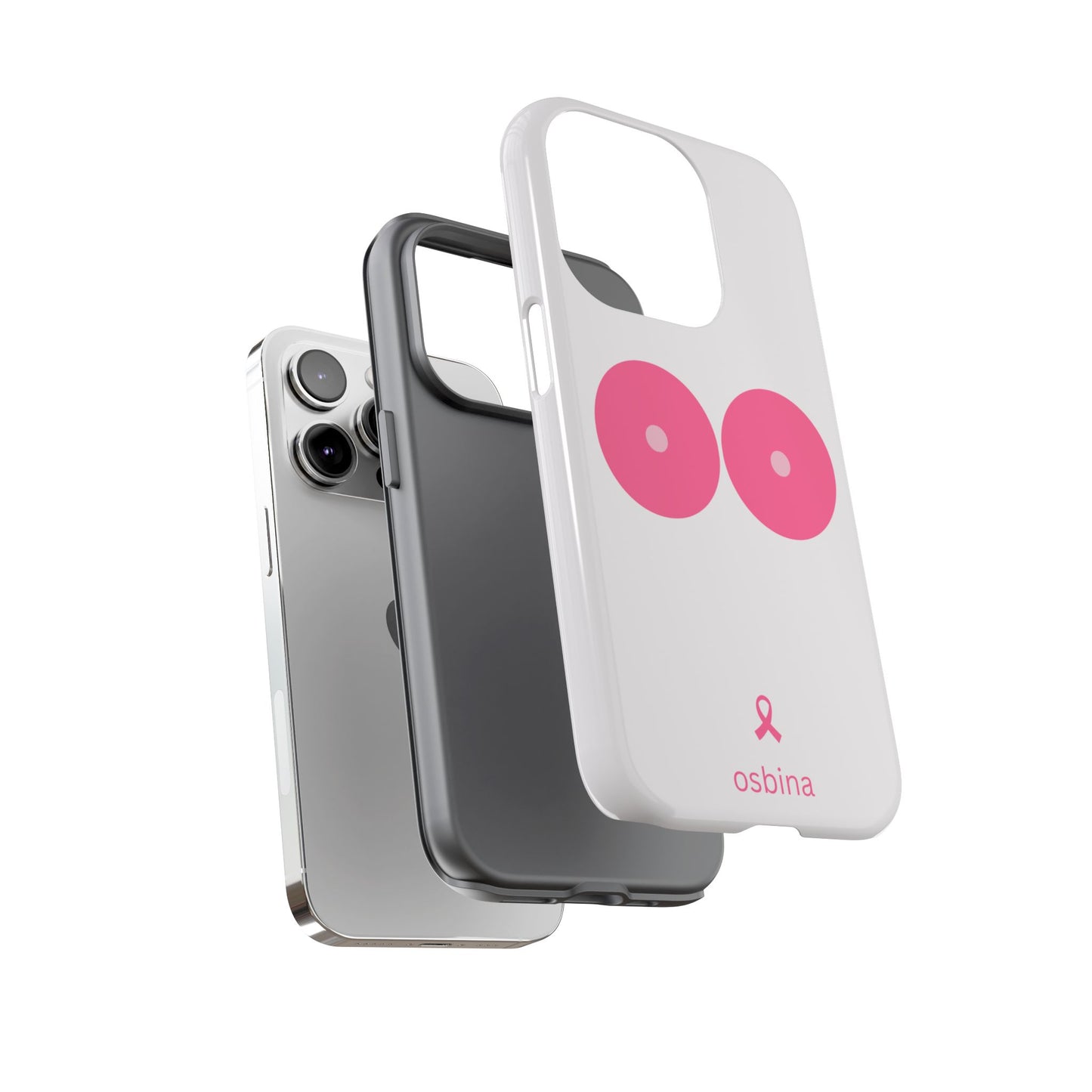 osbina | Limited Edition The Check Your Tatas Case in Light Pink + Soft Pink + Hot Pink | The Pink October Collection | Inspired By