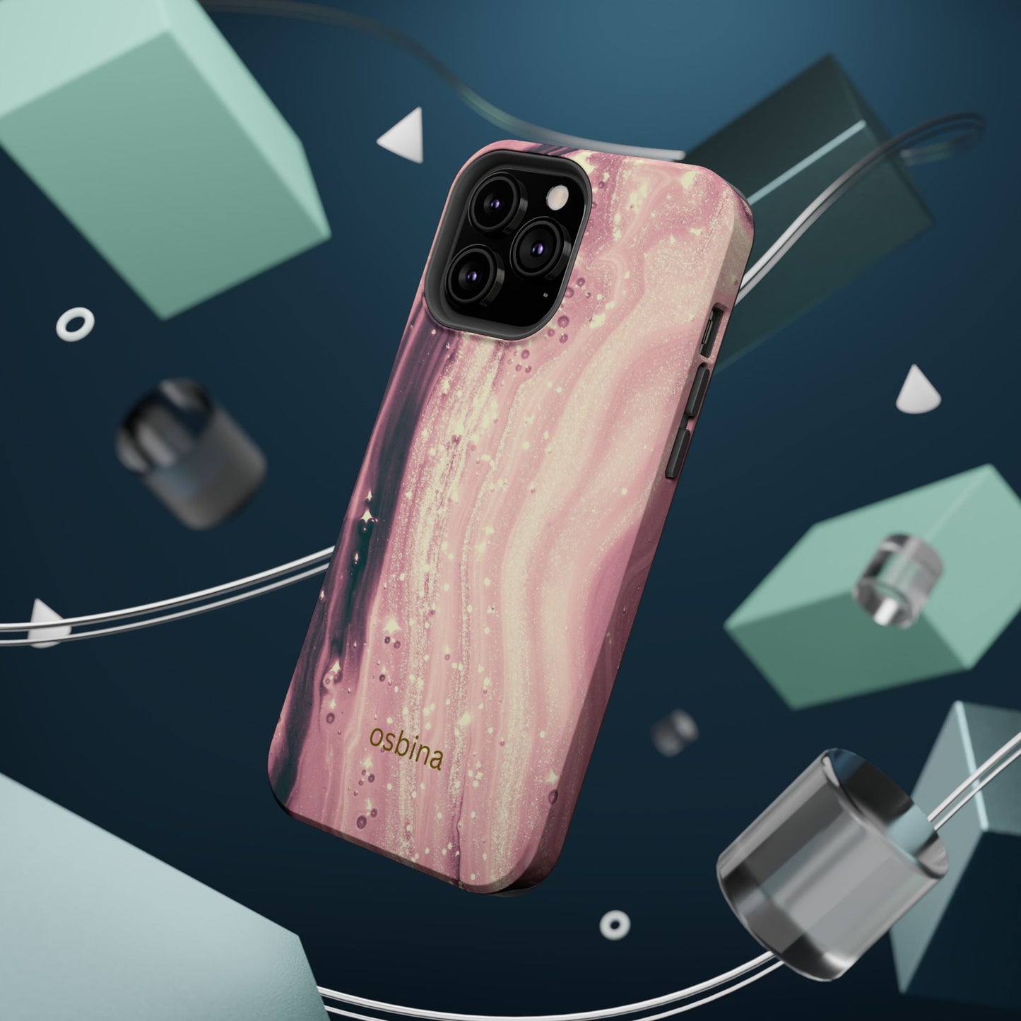 osbina | MagSafe compatible for iPhone | The Amethyst Glow Phone Case | Modern Muse Collection