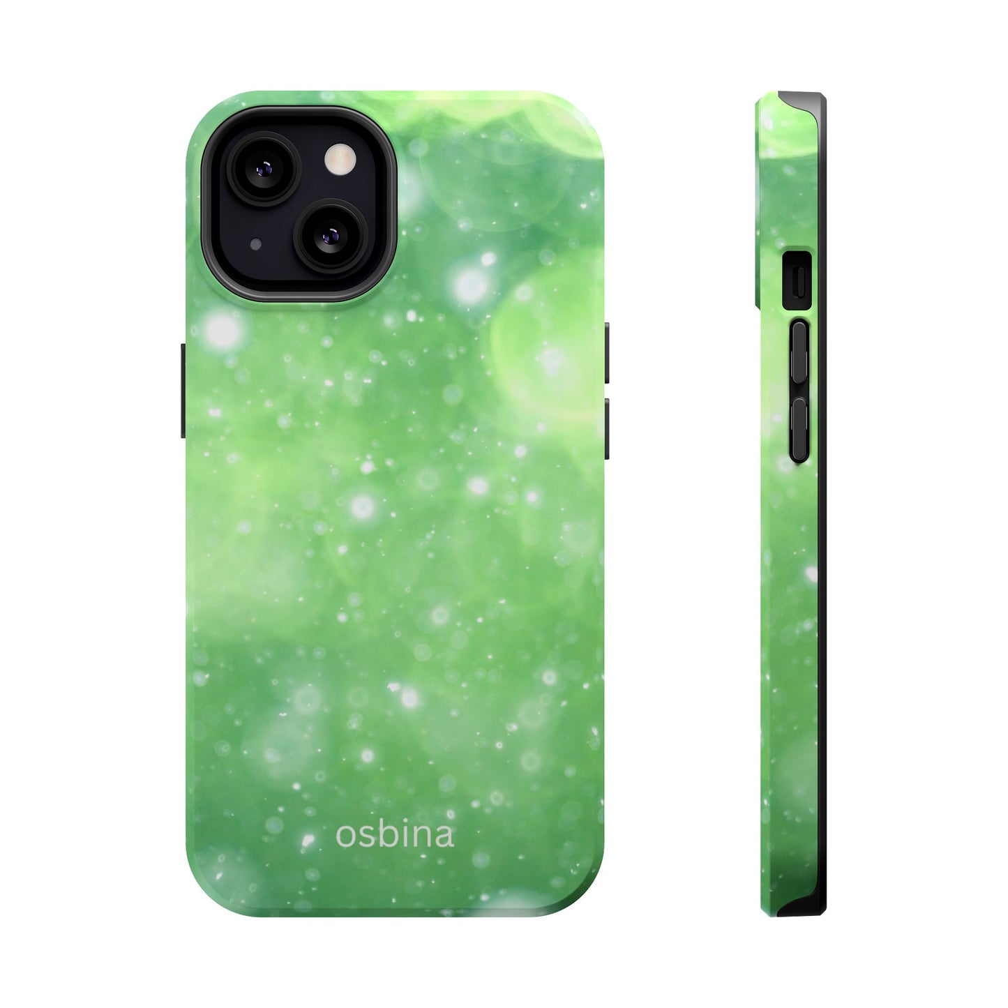 osbina | MagSafe compatible for iPhone | Verdant Bubbles Phone Case | Color Edit Collection