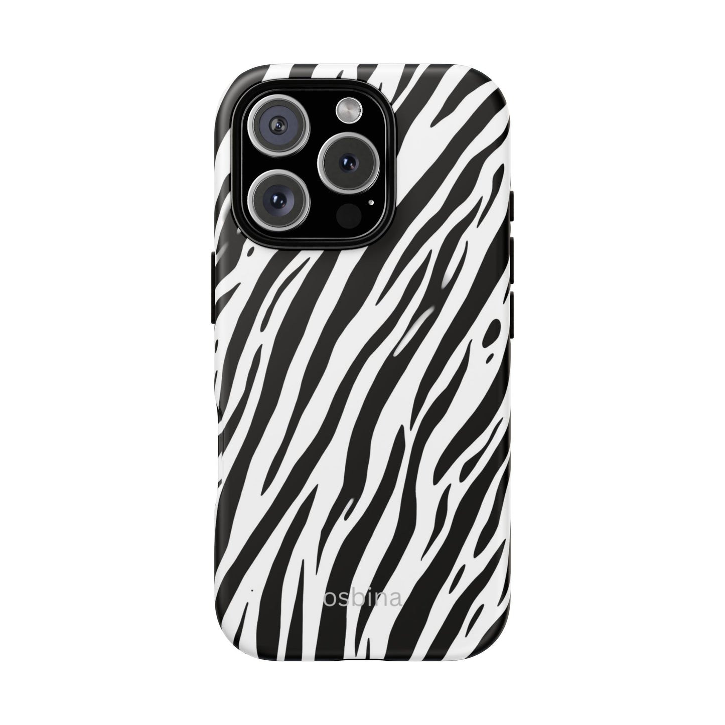 osbina | The Bengal Bold Stripe Case in White + Black | The Season Collective