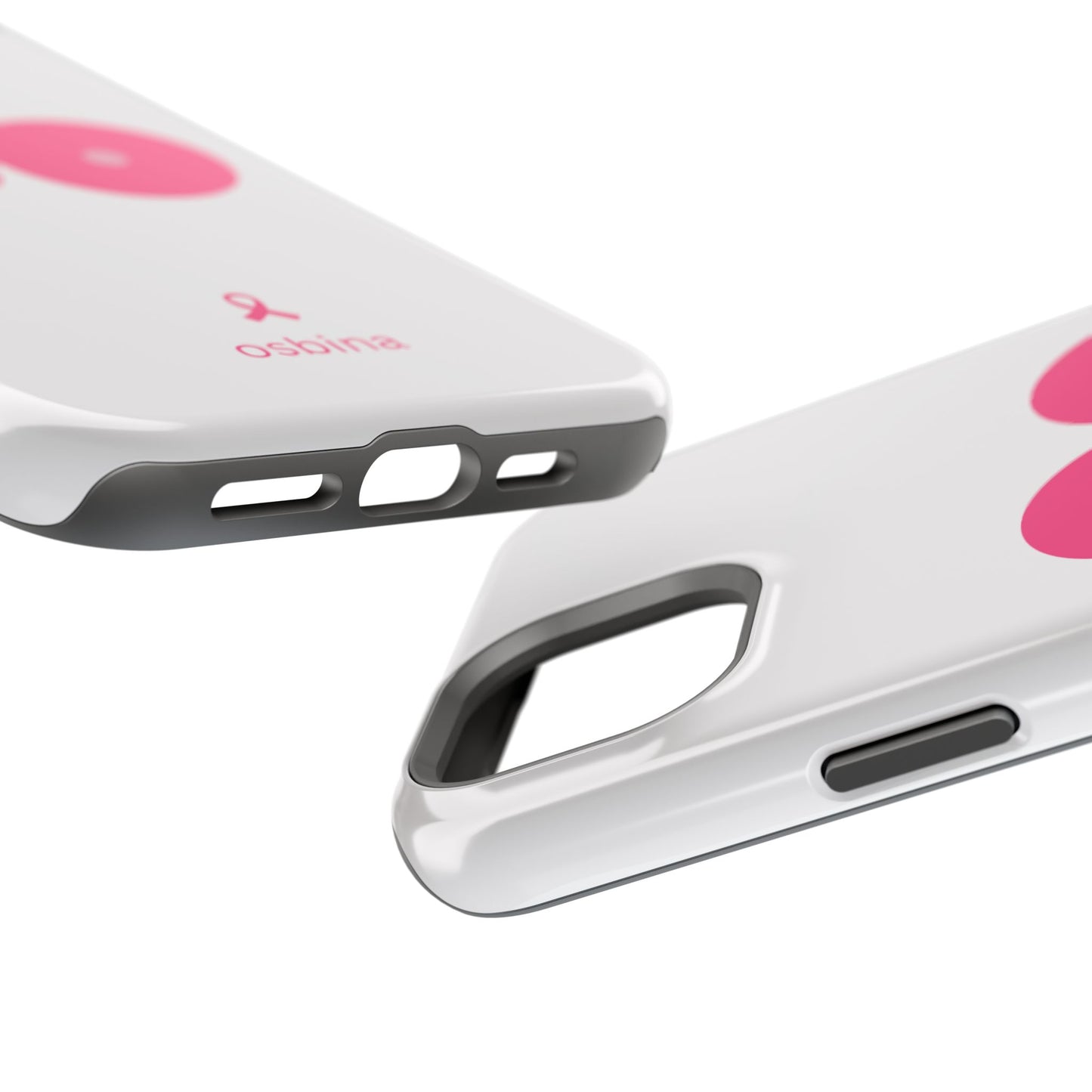 osbina | MagSafe compatible for iPhone | Limited Edition The Check Your Tatas Case in Light Pink + Soft Pink + Hot Pink | The Pink October Collection | Inspired By