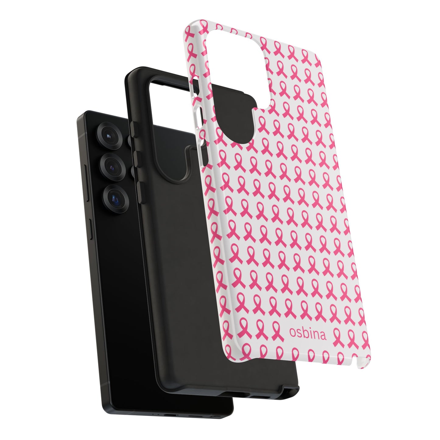 osbina | Limited Edition The Side by Side Pink Ribbon Case in Light Pink + Soft Pink + Hot Pink | The Pink October Collection | Inspired By