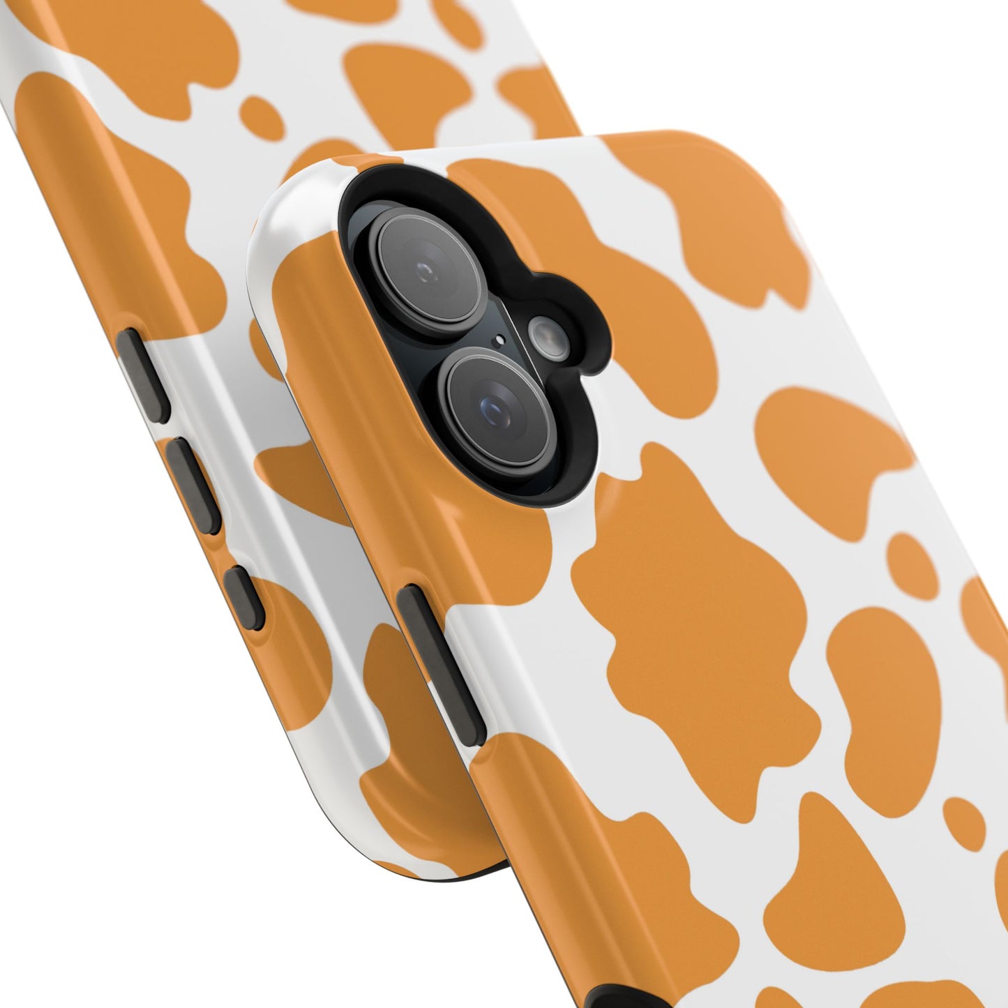 osbina | MagSafe Compatible for iPhone | Holy Cow, It’s Chic — The Orange Cow Print Case | The Season Collective