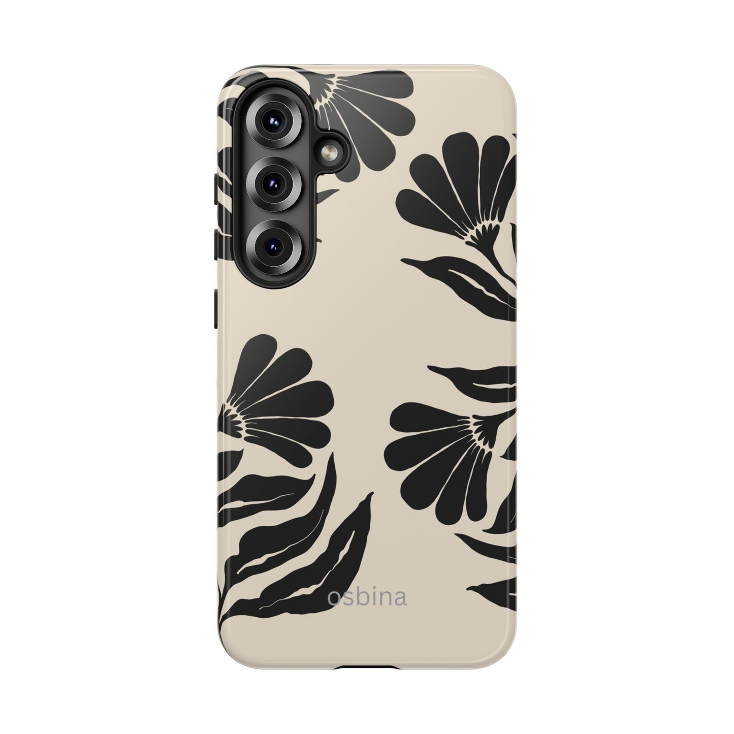 osbina | Obsidian Bloom Flower Phone Case | Modern Muse Collection