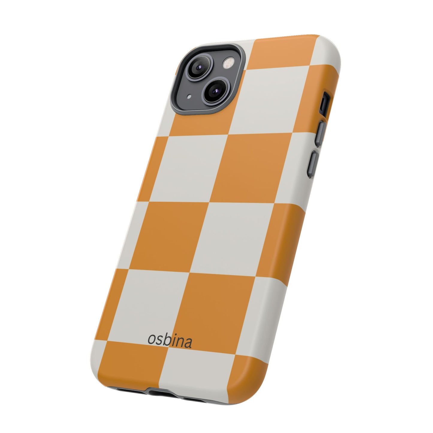 osbina | Check You Out — The Orange + White Check Case | The Season Collective